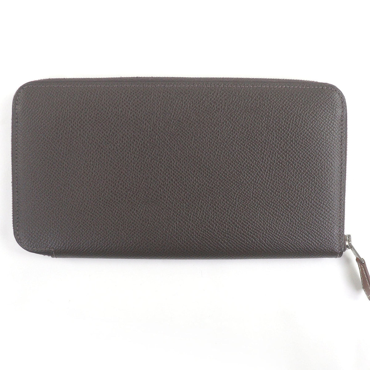Hermes Ebene Epsom Leather Long Wallet (Bi-Fold) (Pre-Owned)