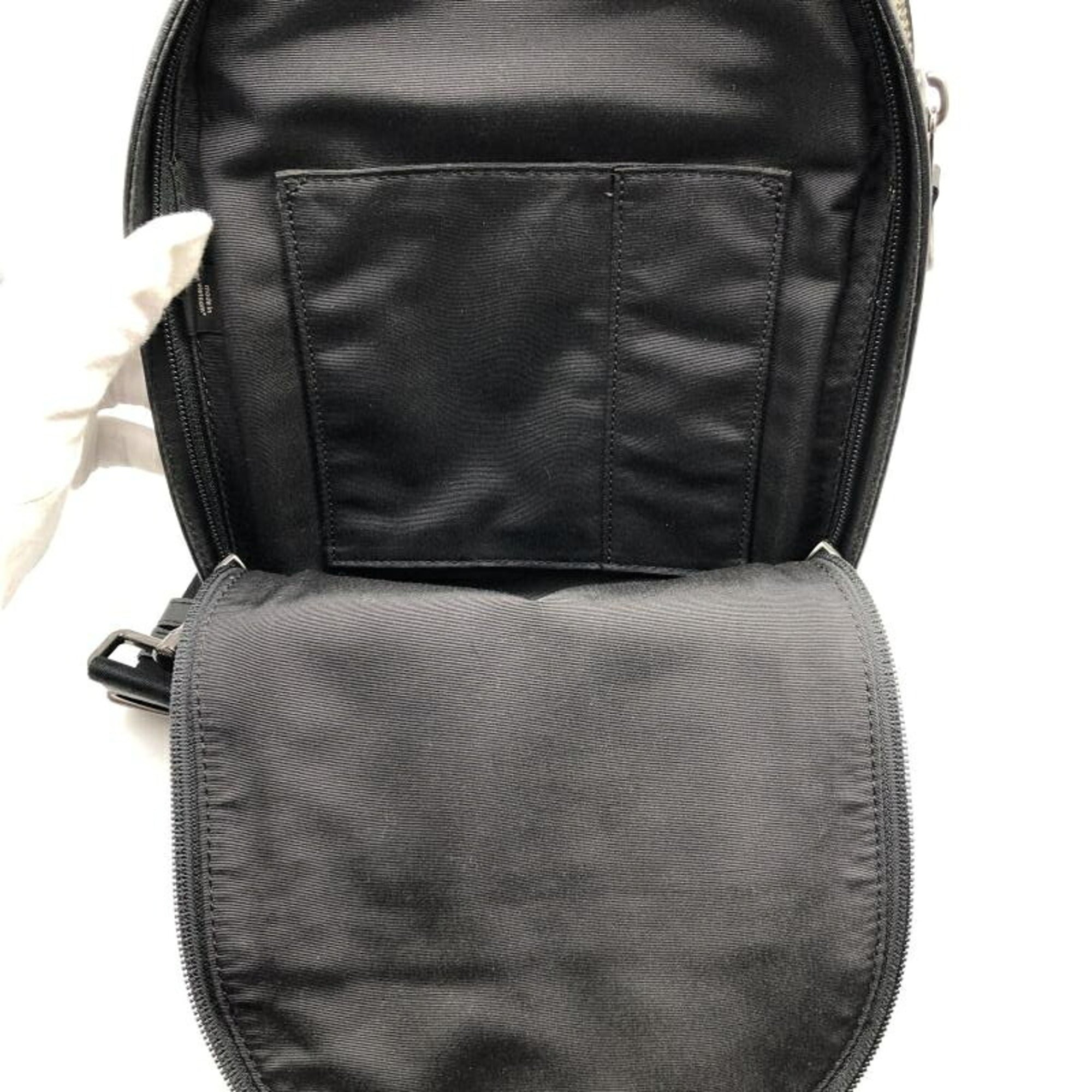 Coach Black Leather Fanny Pack Sling Bag (Pre-Owned)