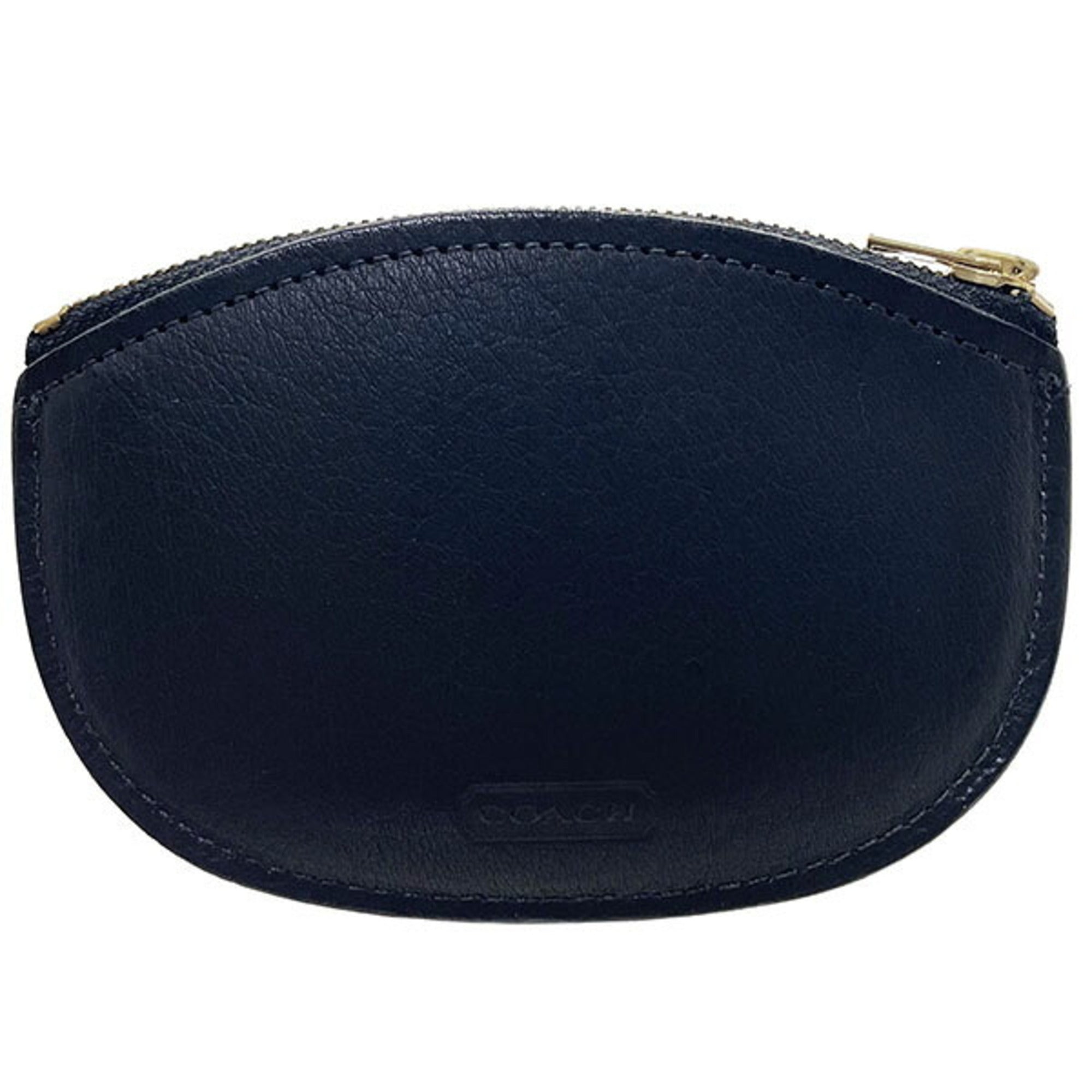 Coach Black Leather Coin Purse/Coin Case (Pre-Owned)