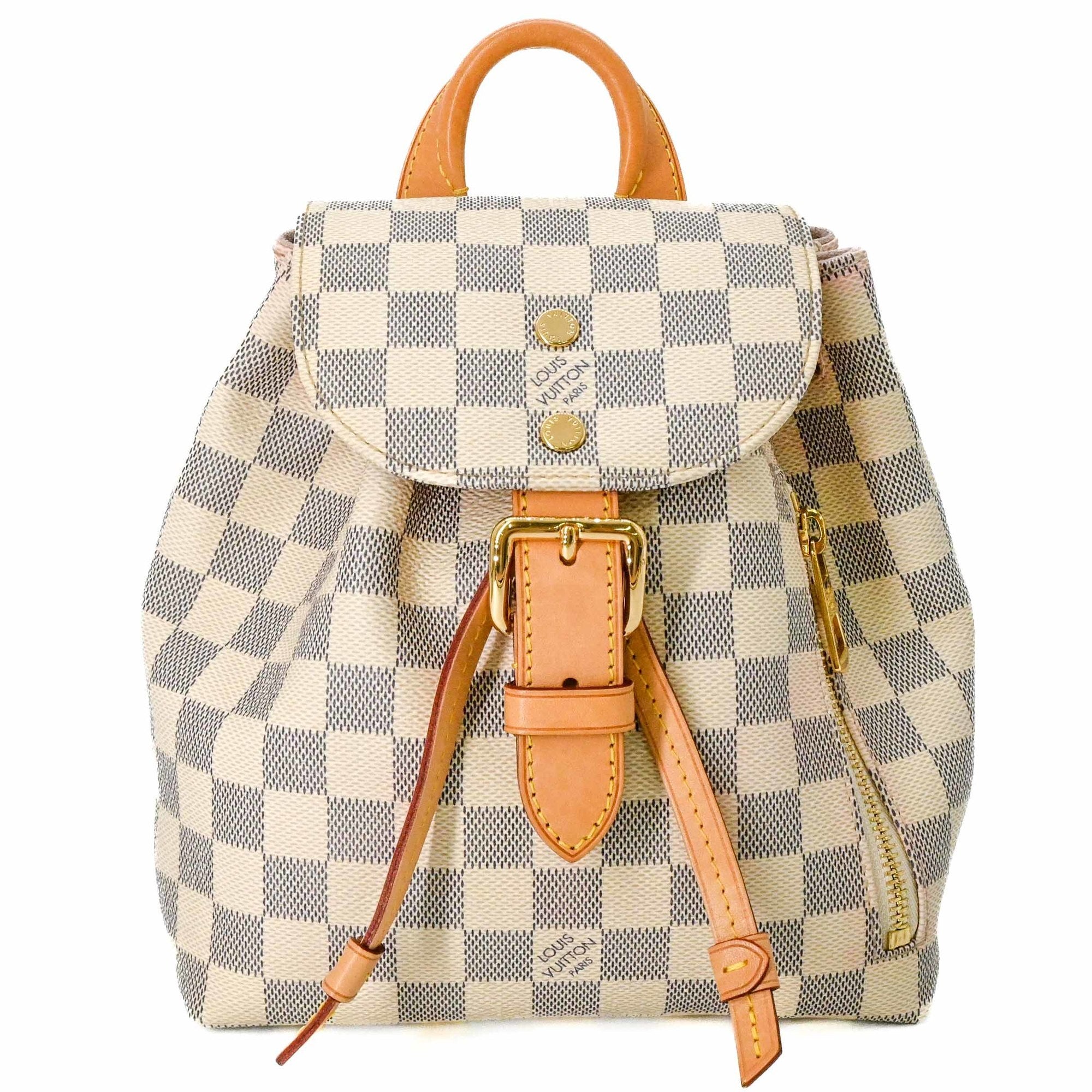 Louis Vuitton Damier Azur White Damier Azur Backpack (Pre-Owned)