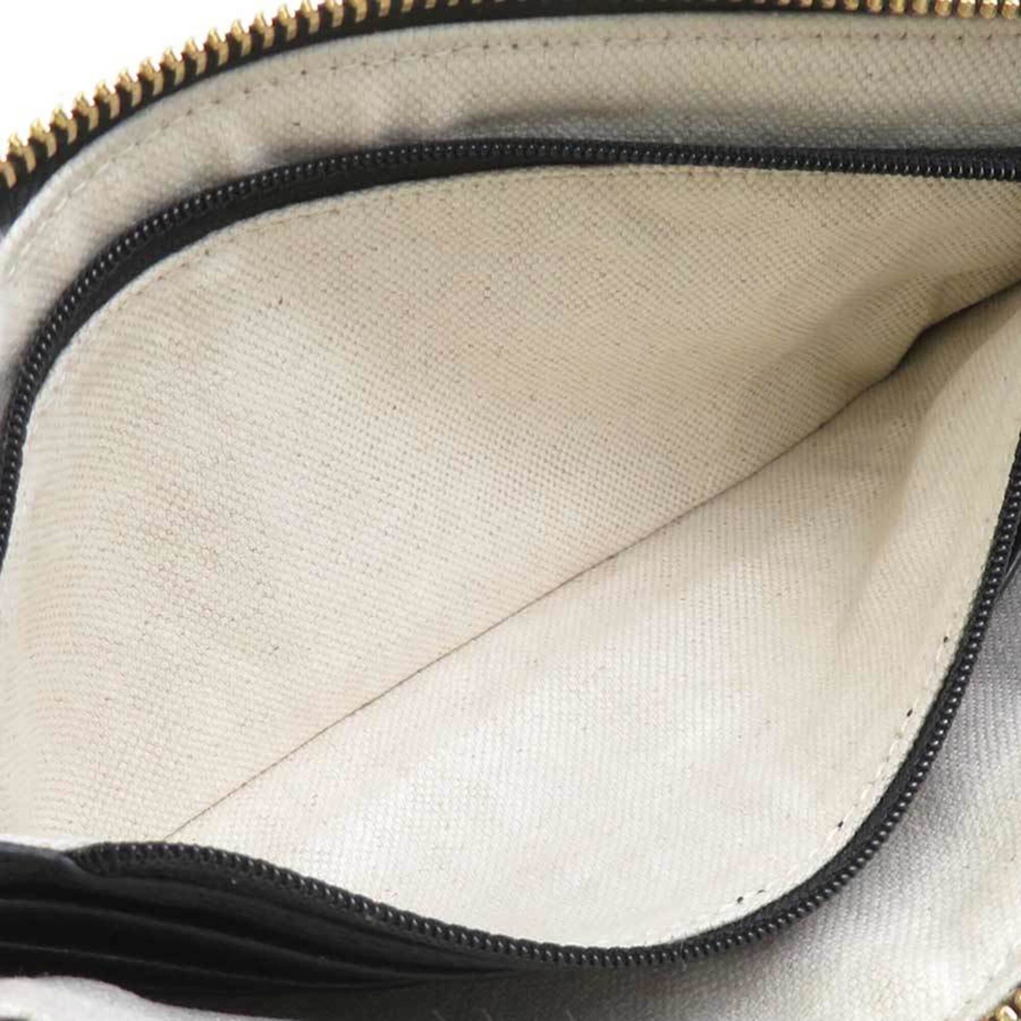 Gucci Black Leather Clutch Bag Pouch (Pre-Owned)