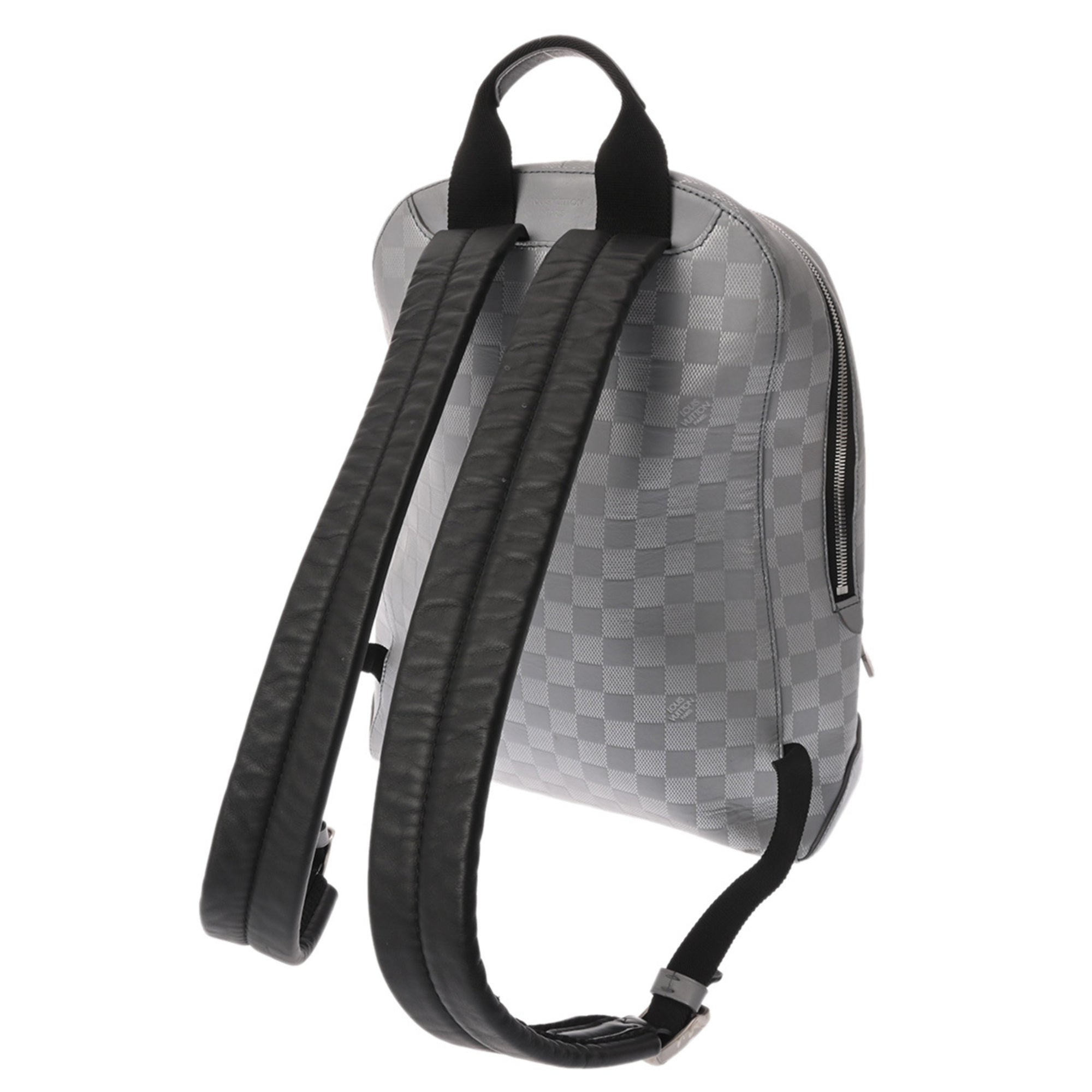 Louis Vuitton Silver Leather Backpack (Pre-Owned)
