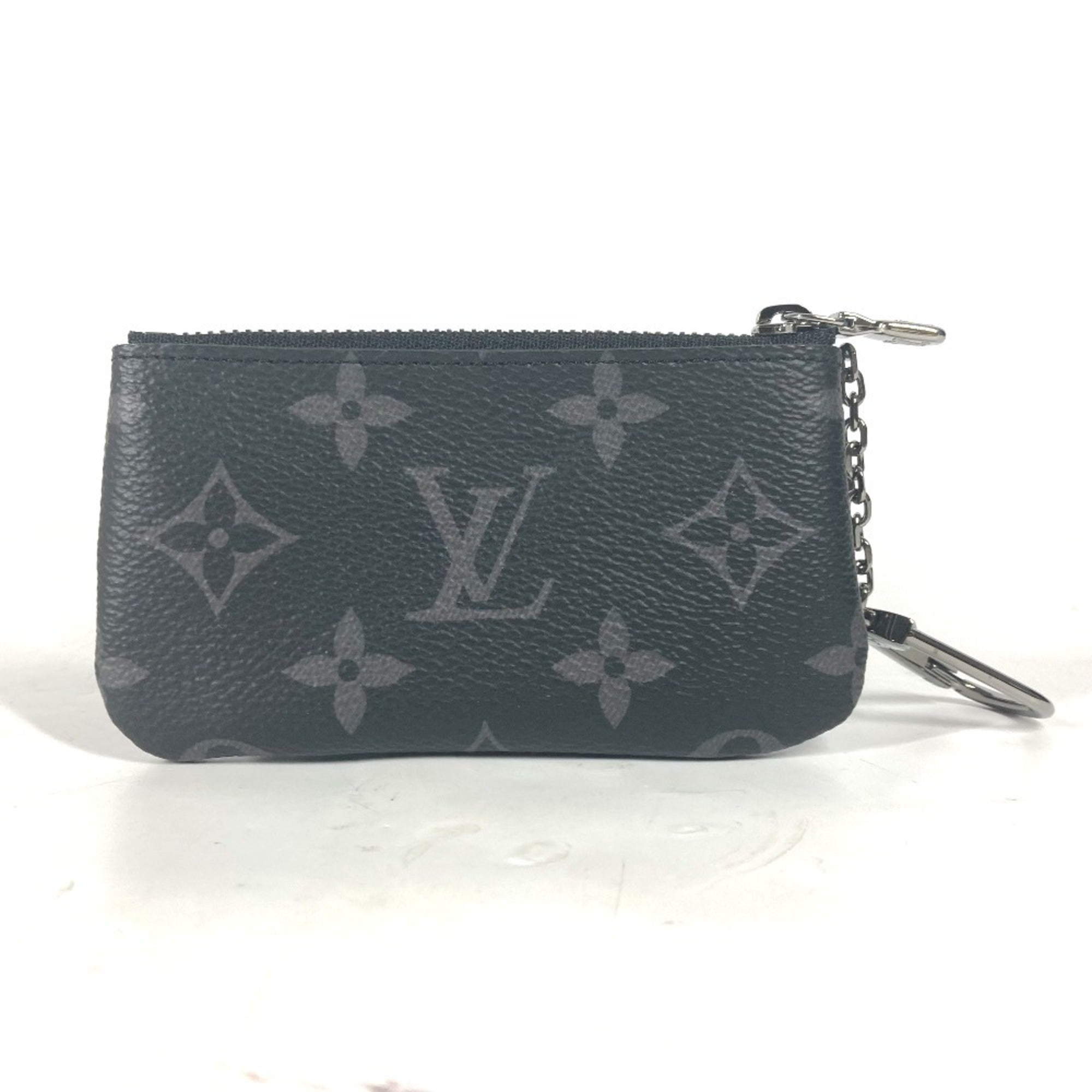 Louis Vuitton Black Monogram Eclipse Coin Purse/Coin Case (Pre-Owned)
