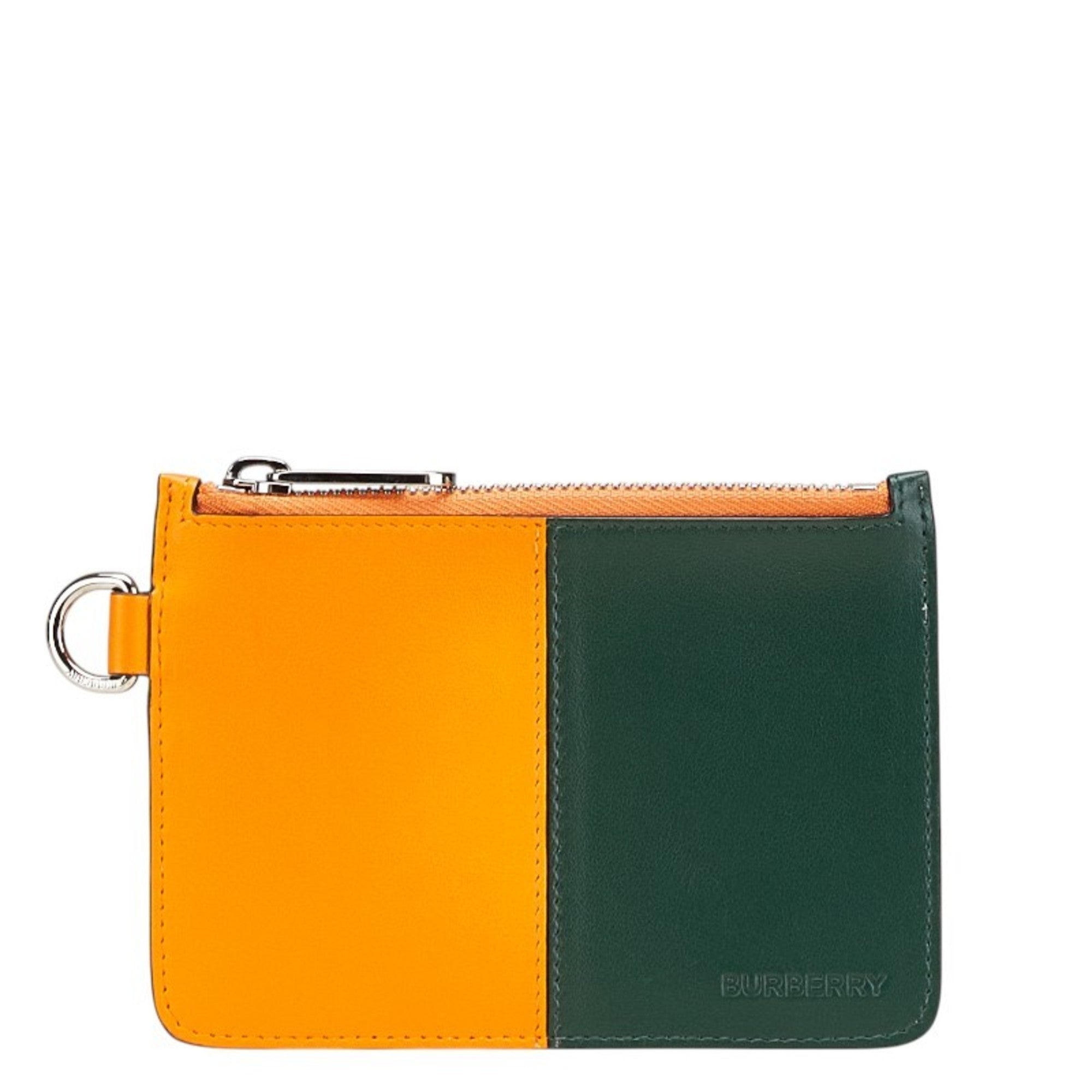 Burberry Multi-Color Orange Leather Coin Purse/Coin Case (Pre-Owned)