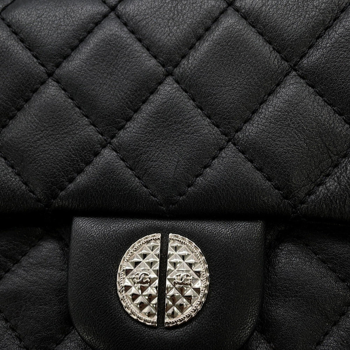 Chanel Matelasse Black Leather Backpack (Pre-Owned)