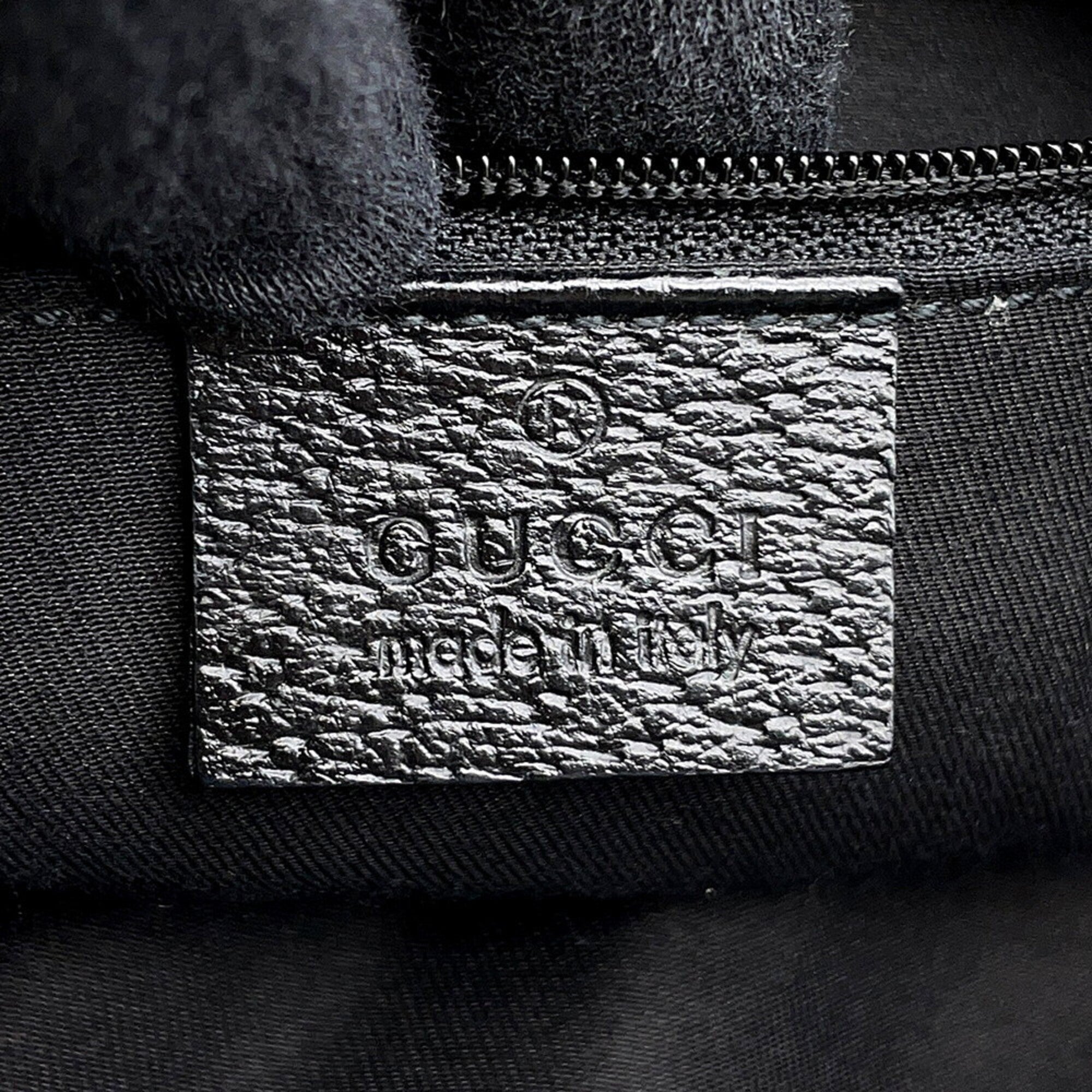 Gucci Black Gg Canvas Handbag Tote Bag (Pre-Owned)