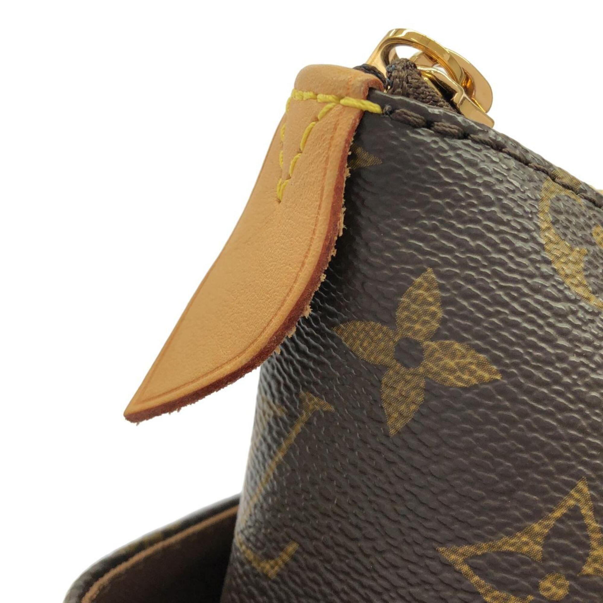 Louis Vuitton Marron Coated Canvas Handbag (Pre-Owned)