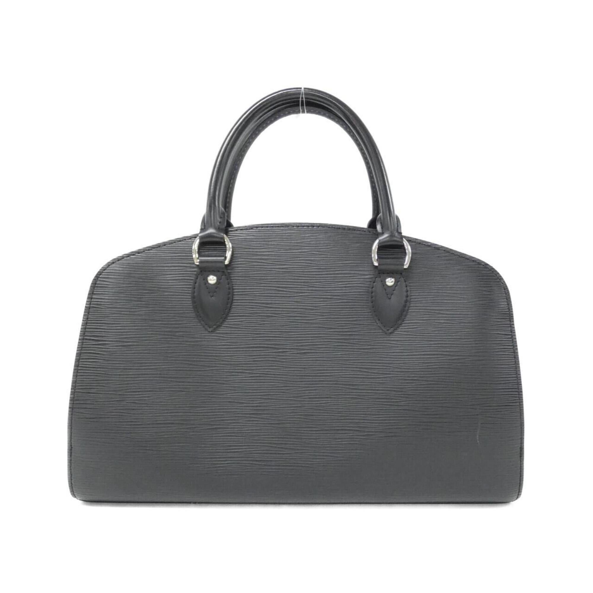 Louis Vuitton Black Leather Handbag (Pre-Owned)