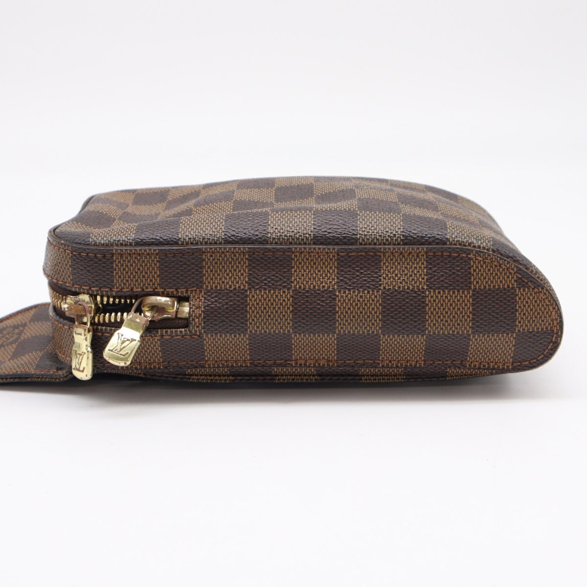 Louis Vuitton Beige Brown Damier Canvas Galle Coated Canvas Leather Shoulder Bag (Pre-Owned)