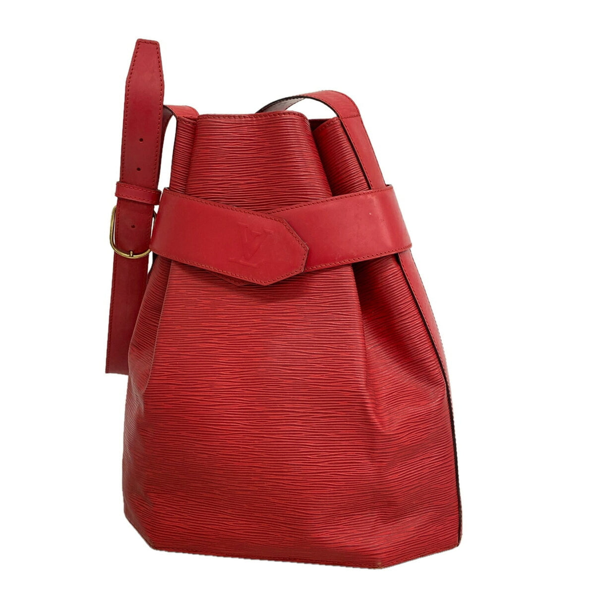 Louis Vuitton Castilian Red Shoulder Bag (Pre-Owned)