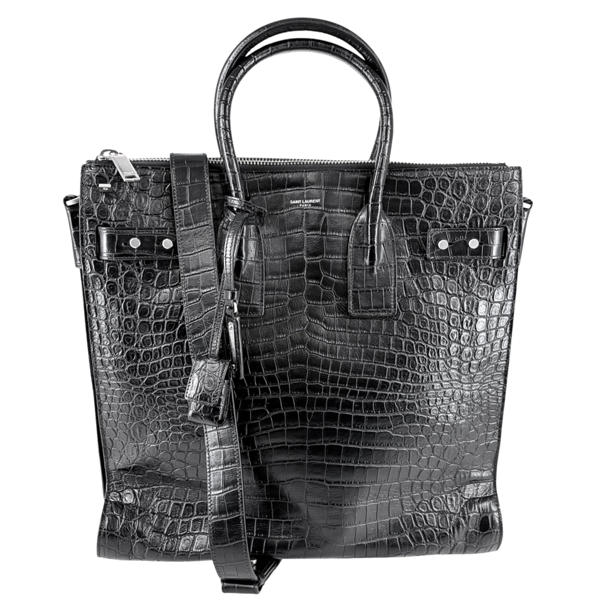 Saint Laurent Black Leather Handbag Shoulder Bag (Pre-Owned)