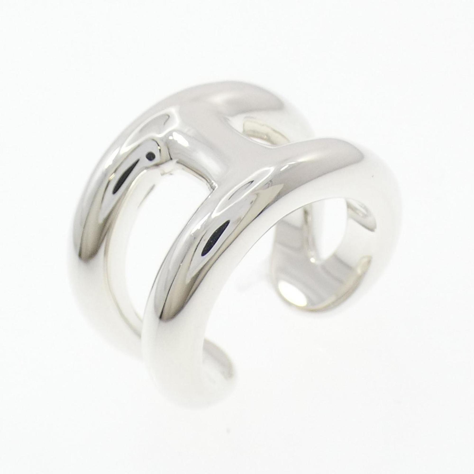 Hermes Silver 925 Band Ring (Pre-Owned)