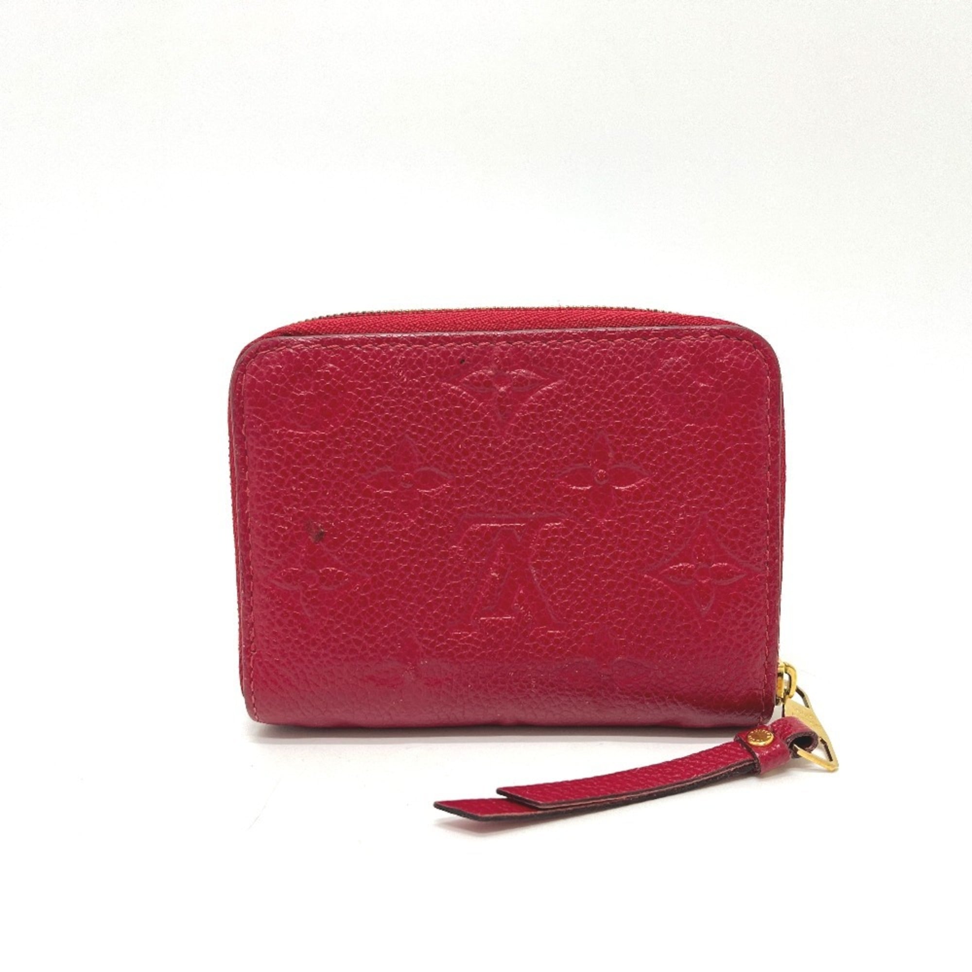 Louis Vuitton Monogram Empreinte Red Color Monogram Empreinte Coin Purse/Coin Case (Pre-Owned)