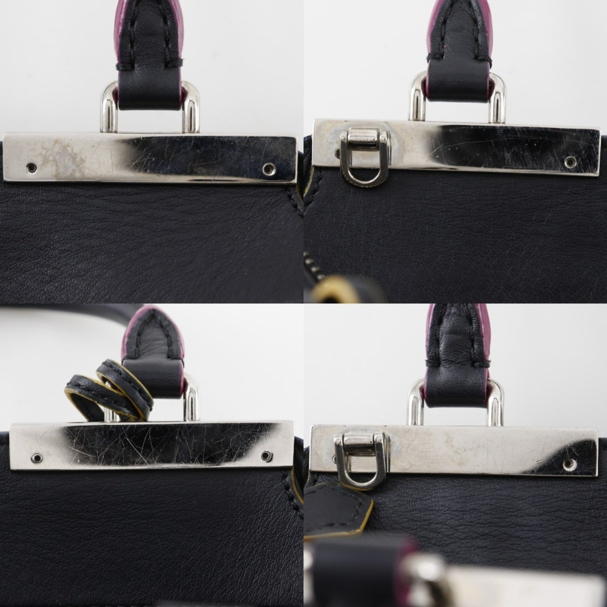 Fendi Black Leather Handbag (Pre-Owned)