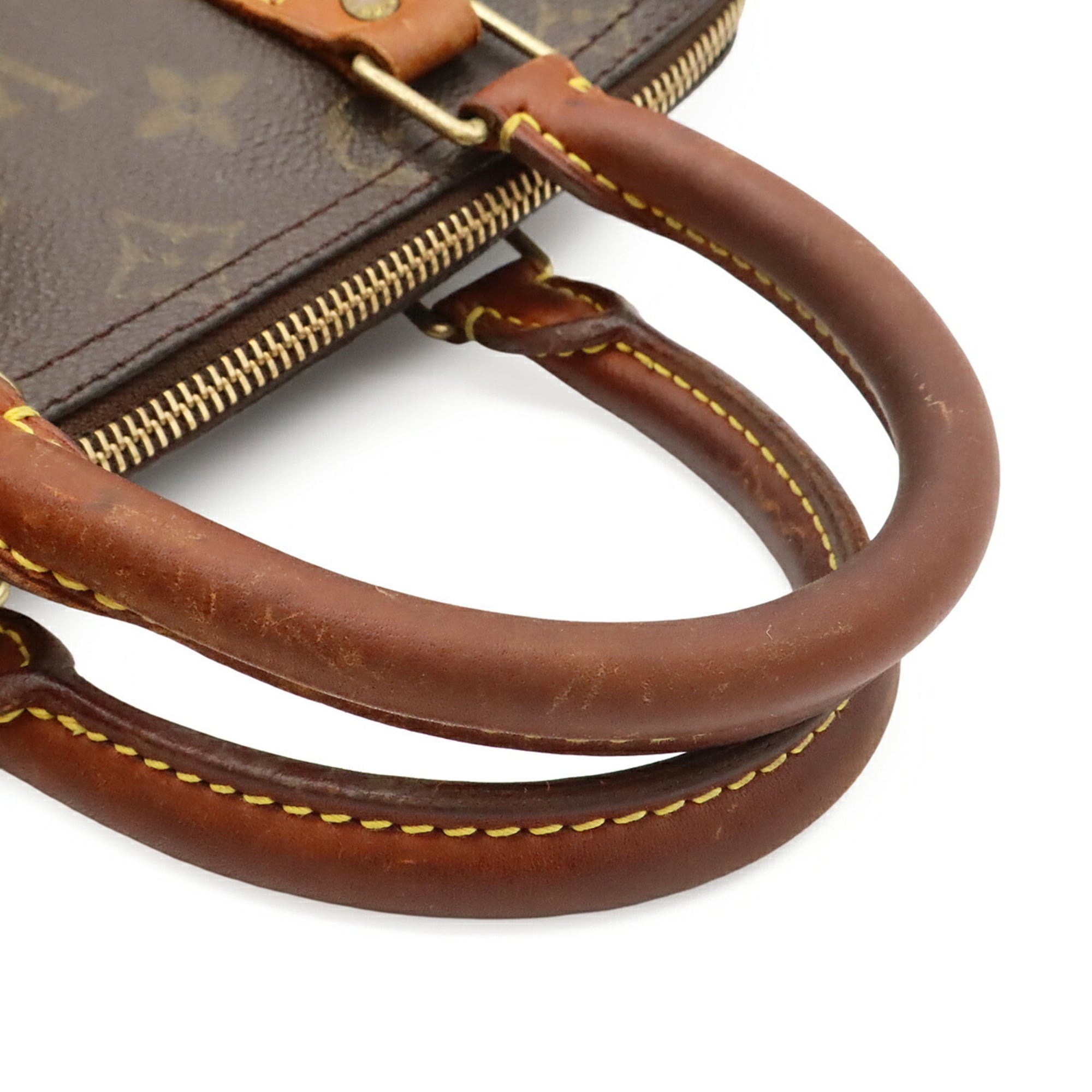 Louis Vuitton Brown White Monogram Handbag (Pre-Owned)