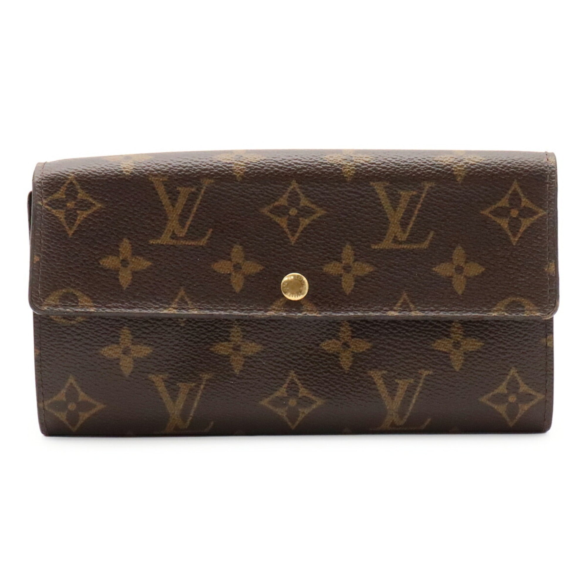 Louis Vuitton Brown Monogram Monogram Long Wallet (Bi-Fold) (Pre-Owned)