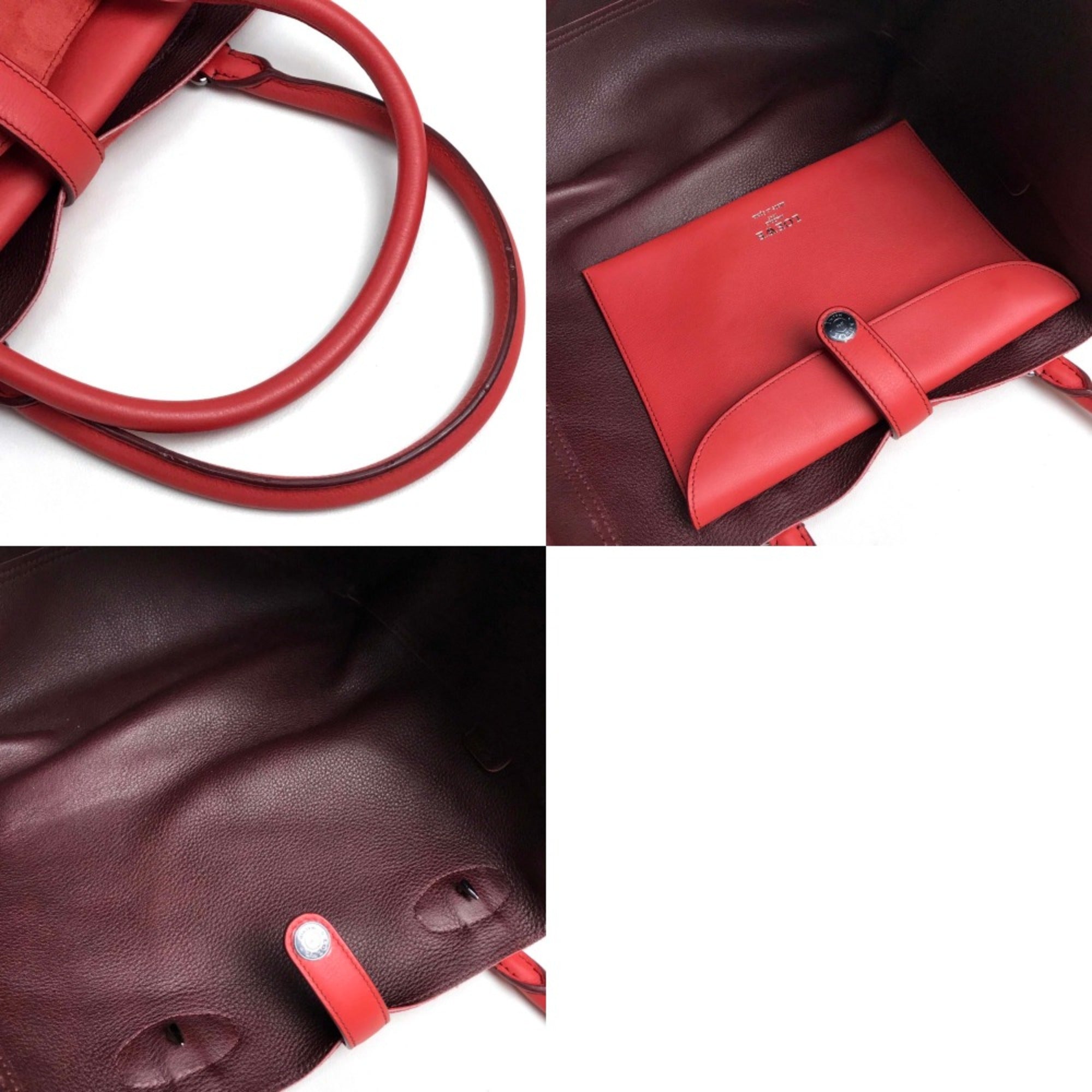 Loewe Red Leather Tote Bag (Pre-Owned)