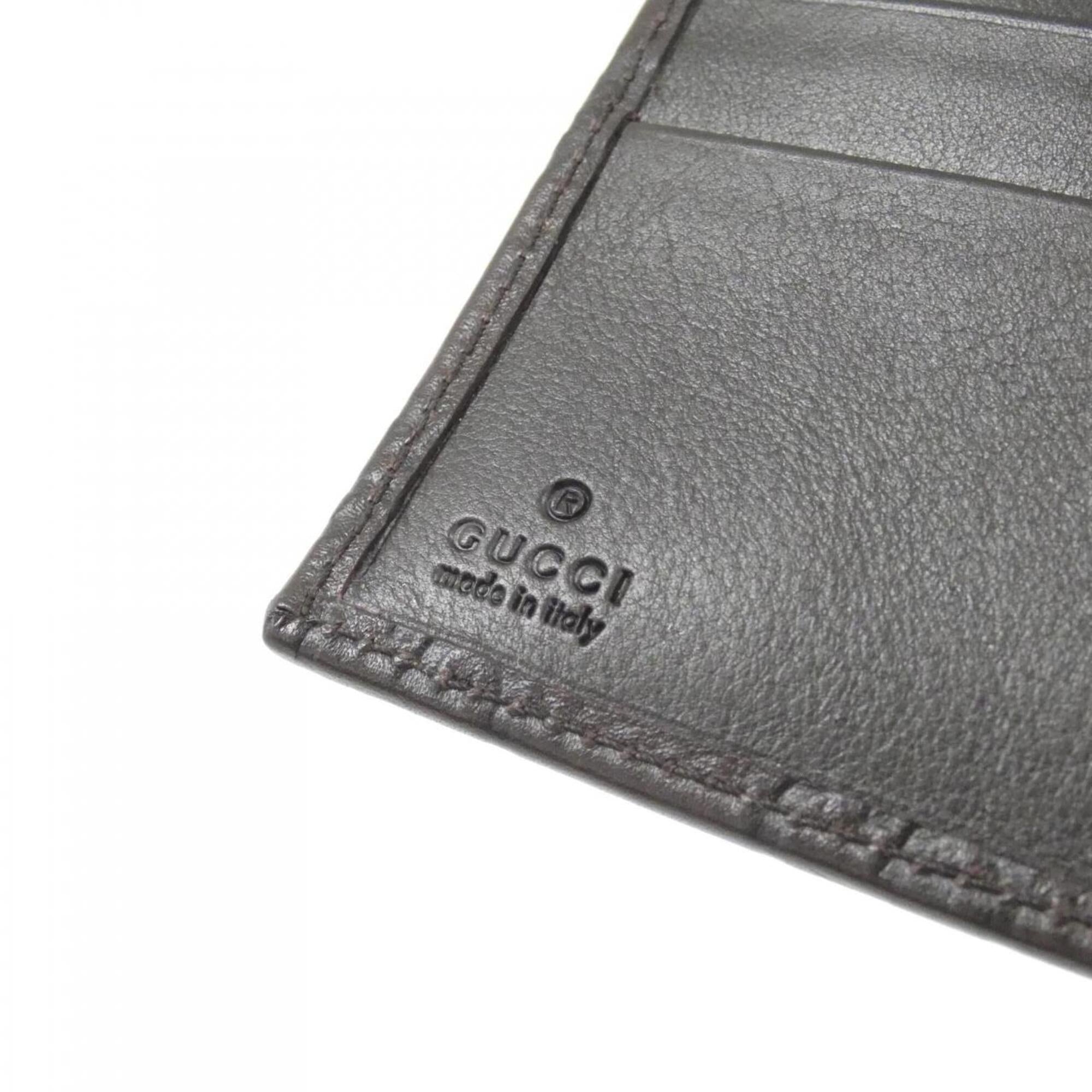 Gucci Chocolate Gg Leather Wallet (Bi-Fold) (Pre-Owned)
