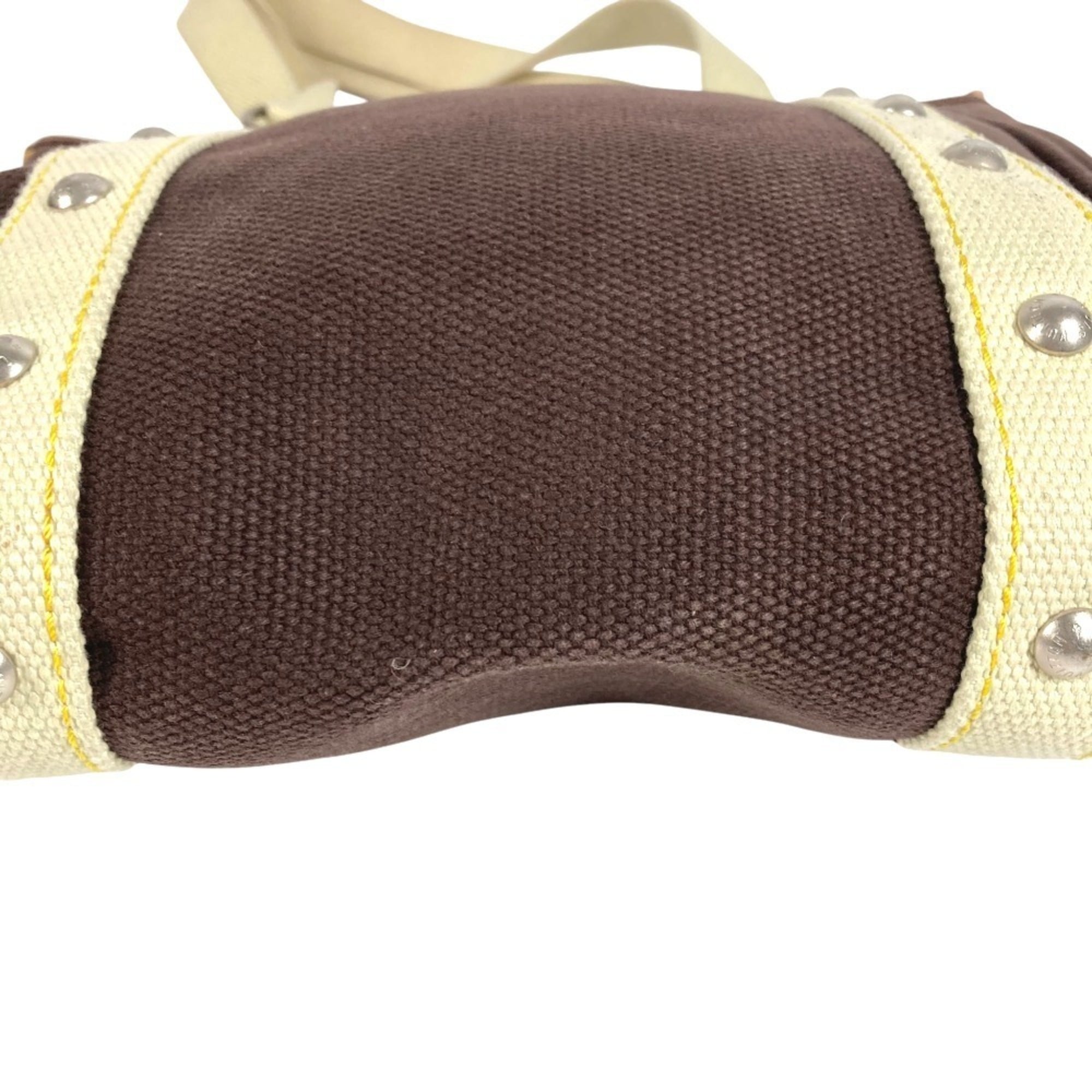 Louis Vuitton Brown Canvas Handbag Shoulder Bag Tote Bag (Pre-Owned)