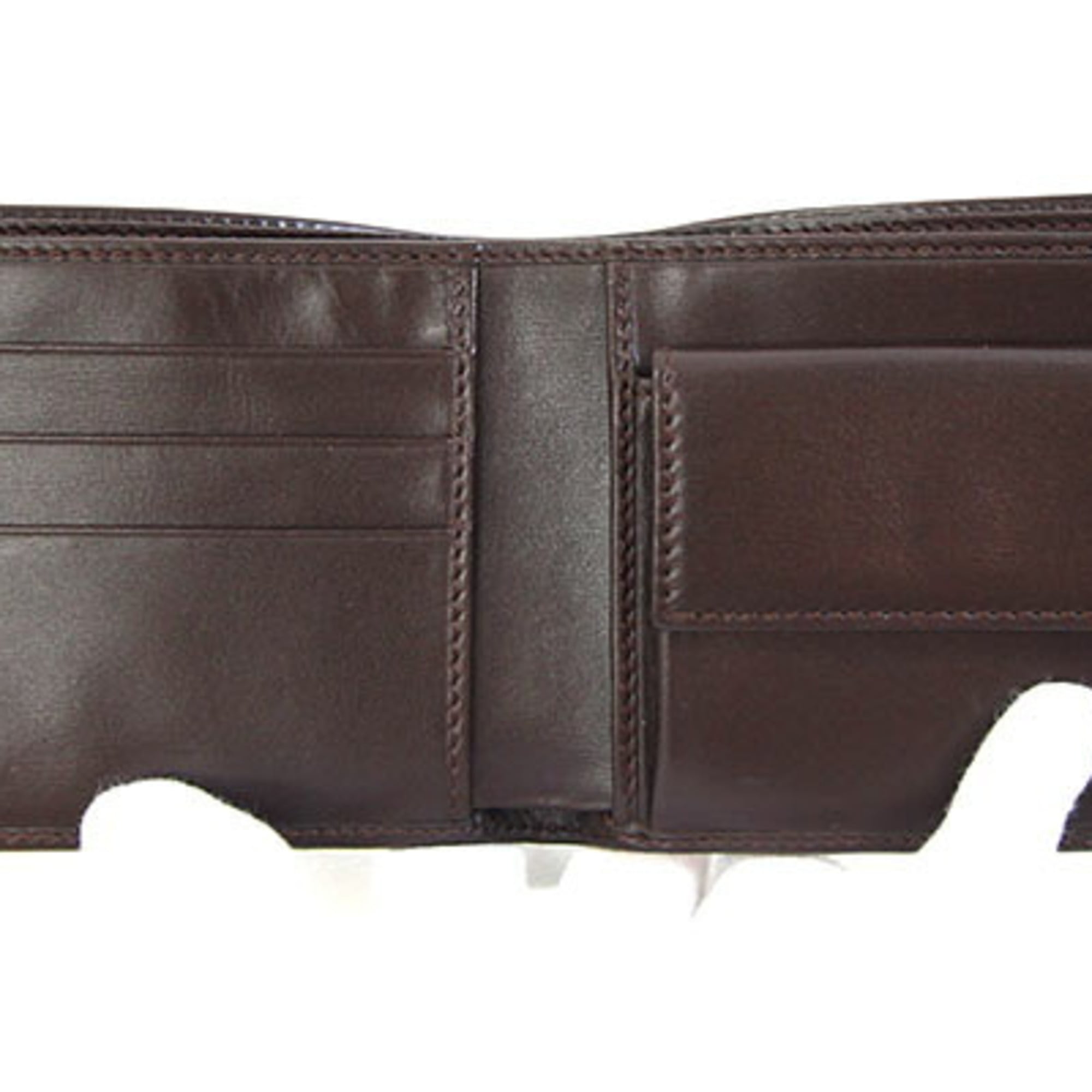 Gucci Dark Brown Leather Wallet (Bi-Fold) (Pre-Owned)