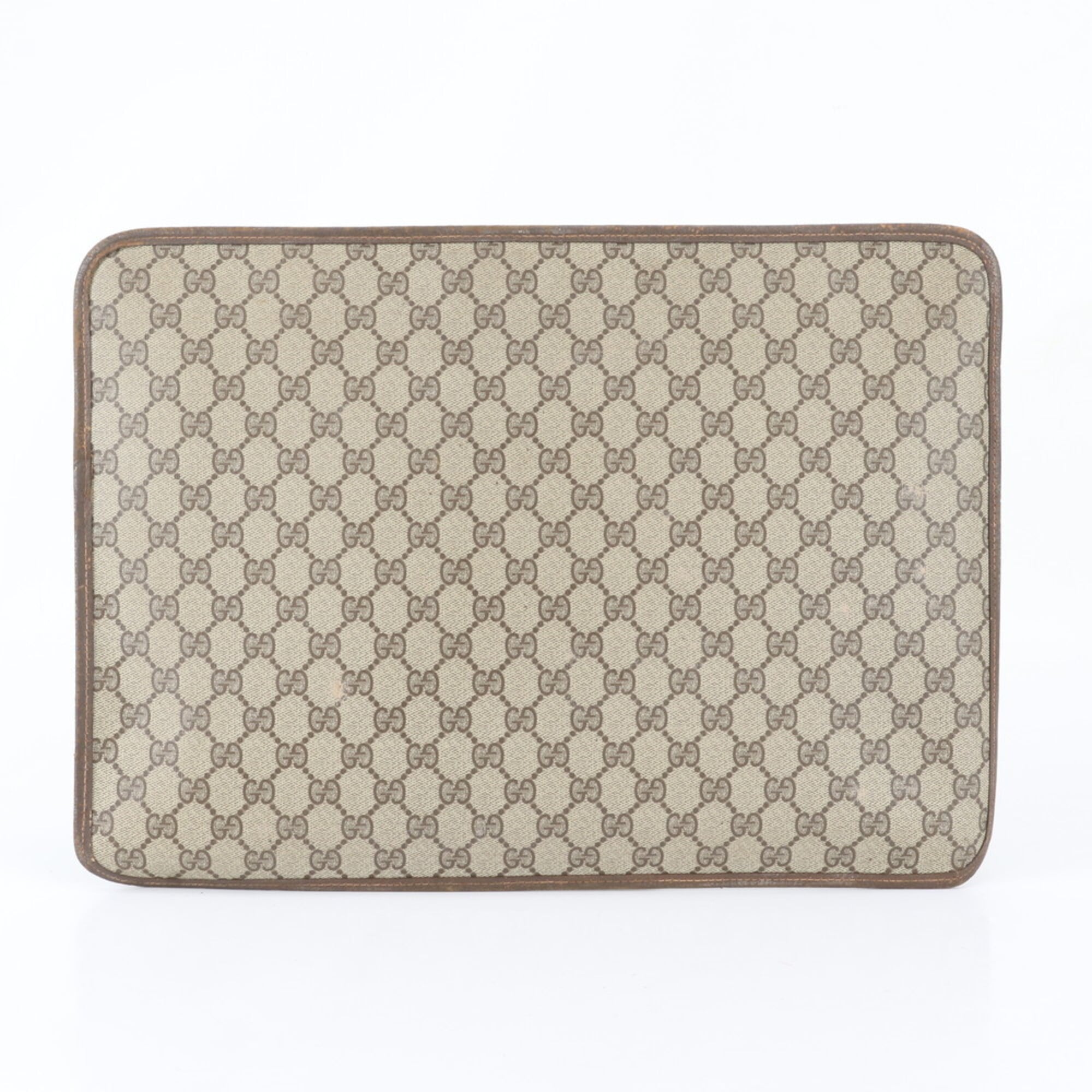 Gucci Brown Leather Coated Canvas (Pre-Owned)