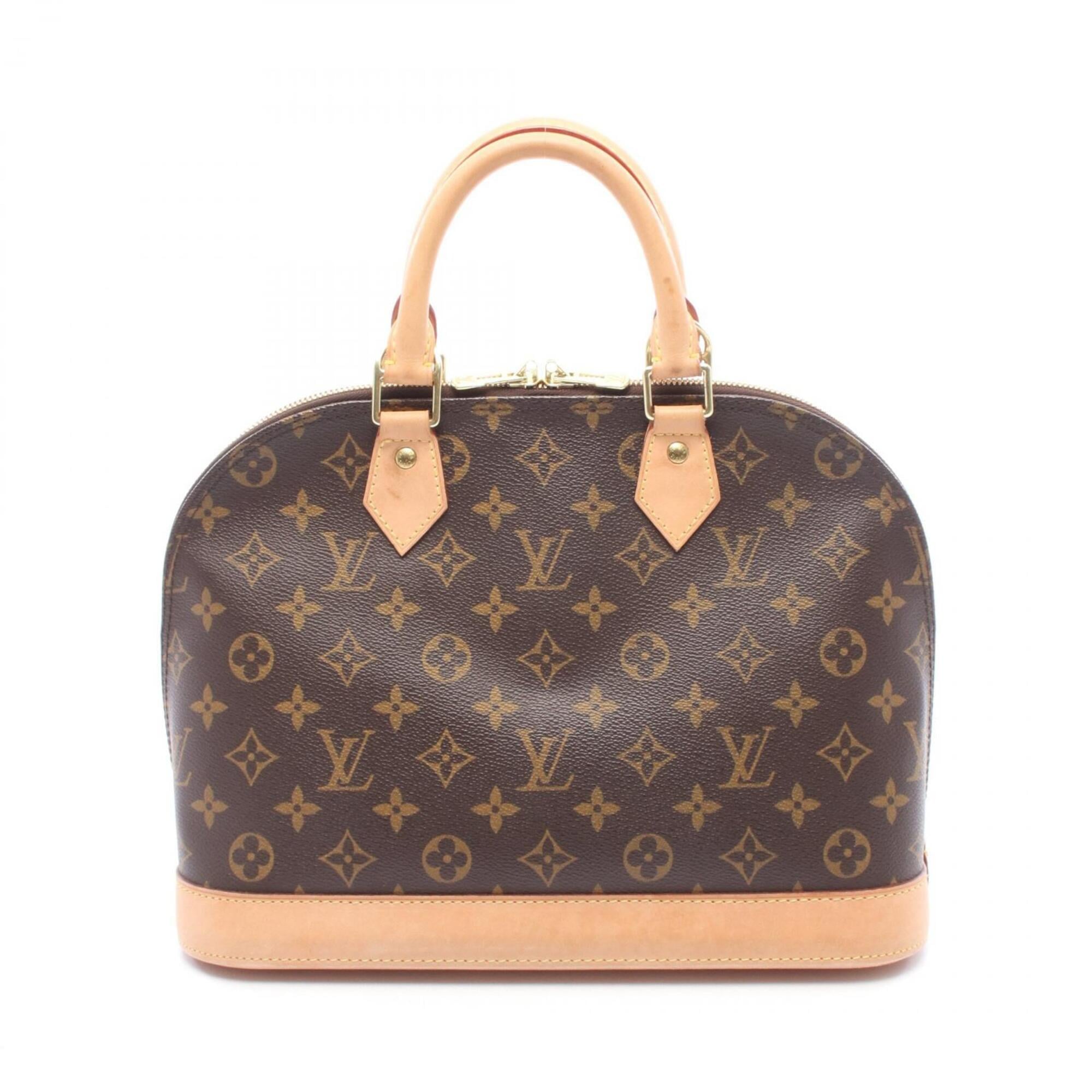 Louis Vuitton Brown Coated Canvas Pvc Monogram Leather Handbag (Pre-Owned)