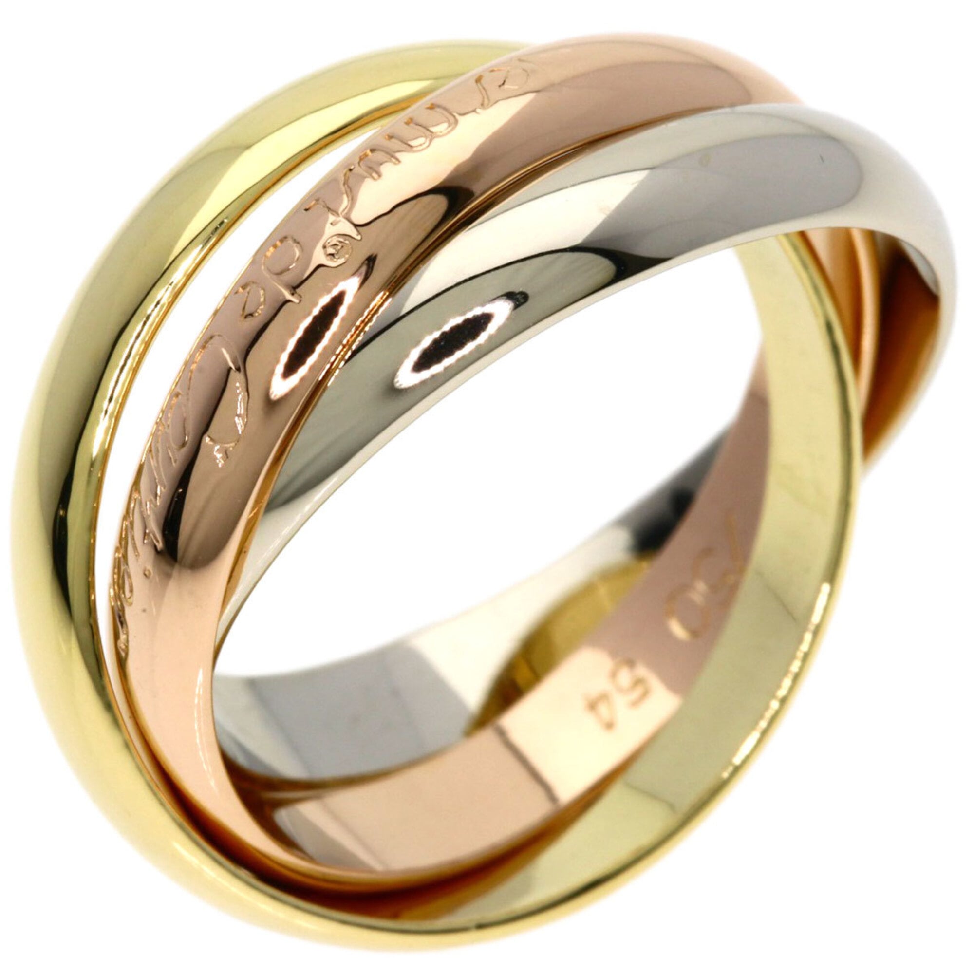 Cartier Yellow Gold (18K) Pink Gold (18K) White Gold (18K) Band Ring (Pre-Owned)
