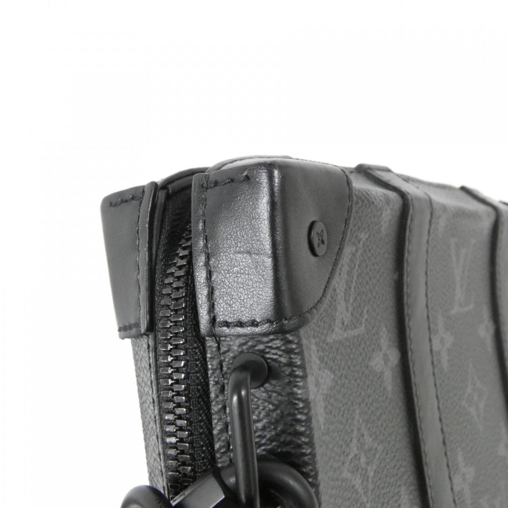 Louis Vuitton Black Coated Canvas Shoulder Bag (Pre-Owned)