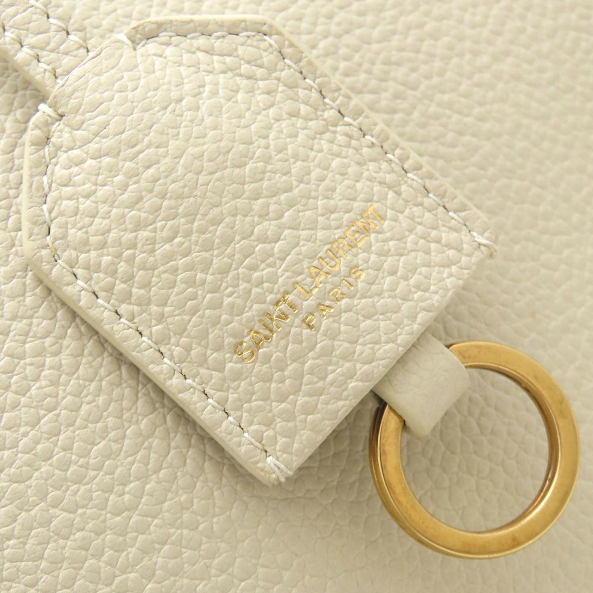 Yves Saint Laurent Ivory Leather Handbag (Pre-Owned)