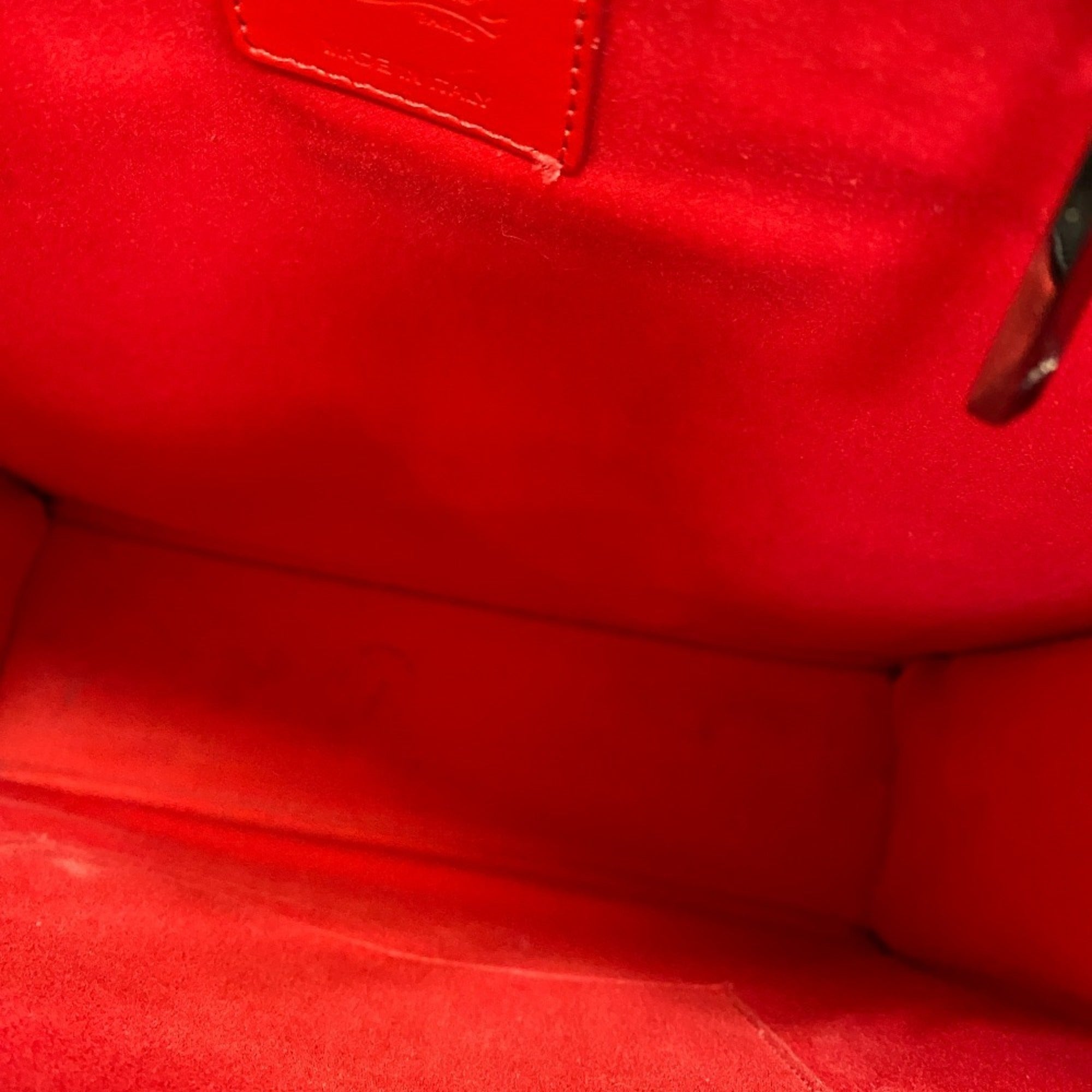 Christian Louboutin Black Leather Shoulder Bag Tote Bag (Pre-Owned)