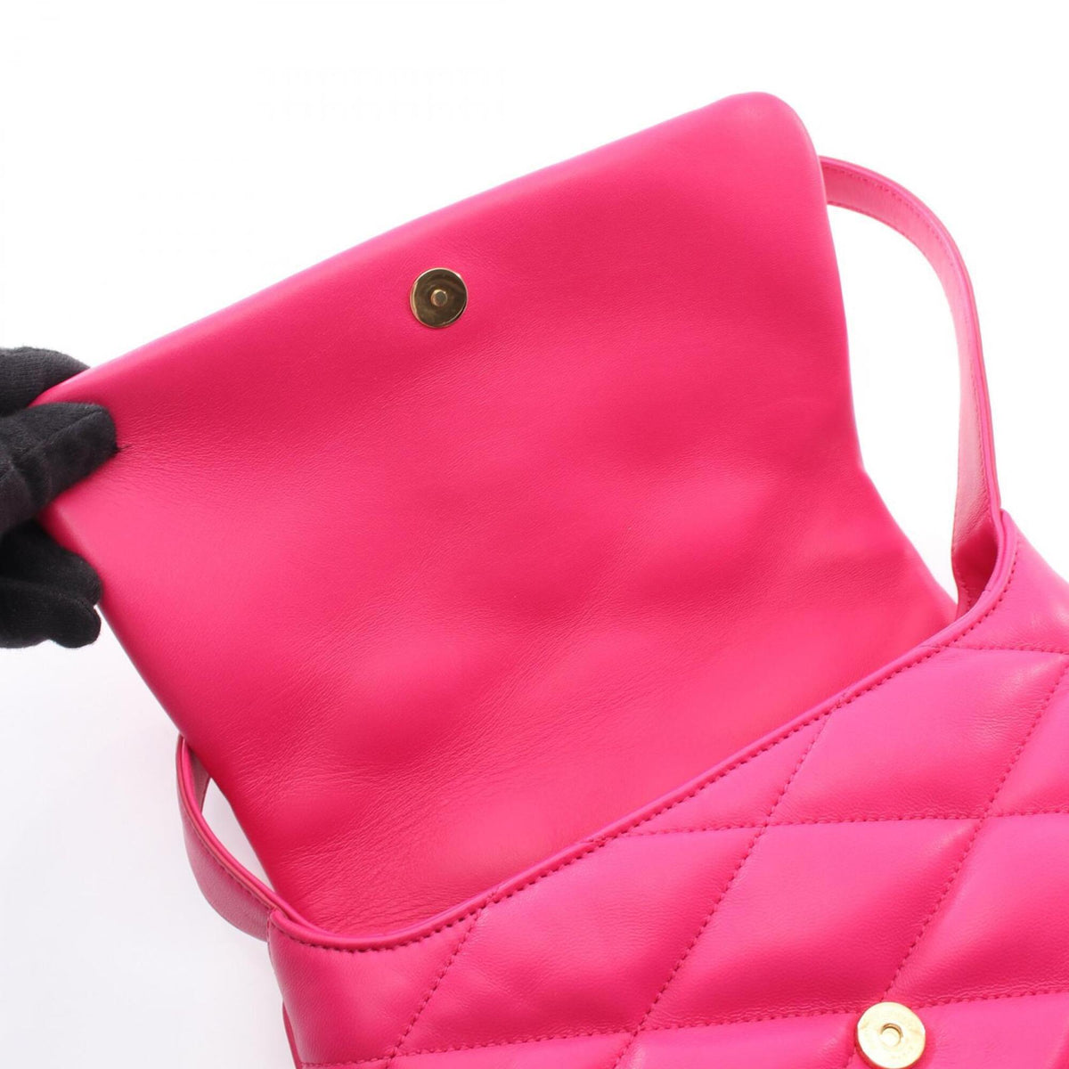 Saint Laurent Pink Leather Handbag Shoulder Bag (Pre-Owned)