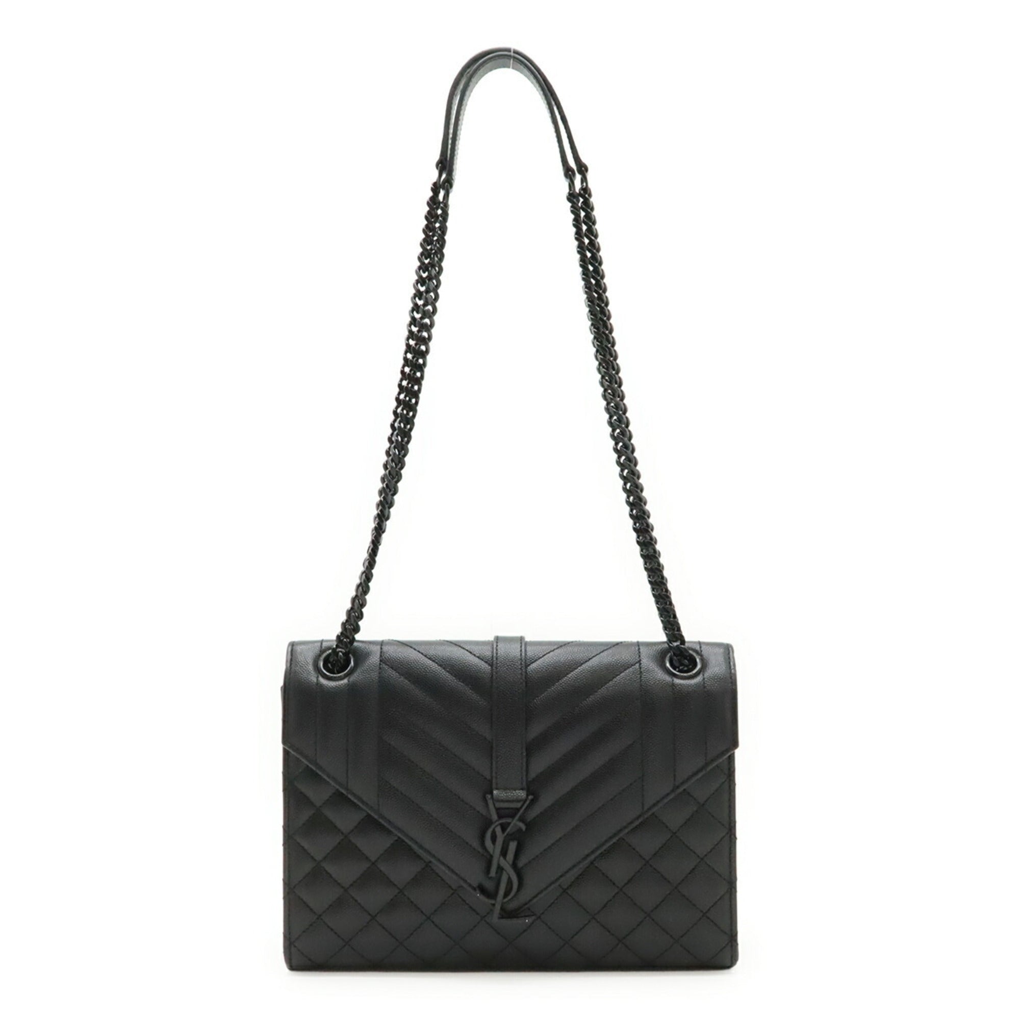 Yves Saint Laurent Black Leather Shoulder Bag (Pre-Owned)