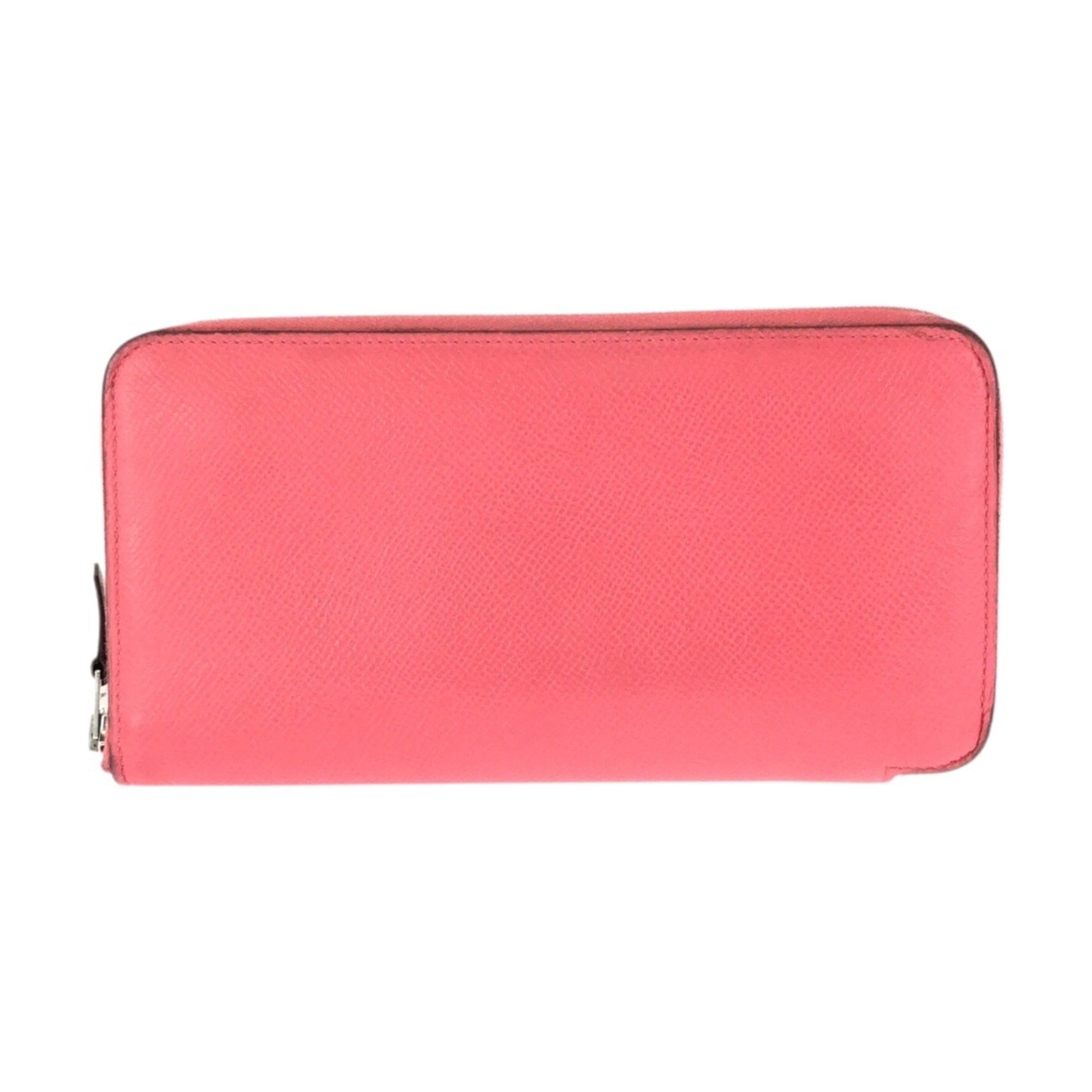 Hermes Pink Rose Azalee Epsom Leather Long Wallet (Bi-Fold) (Pre-Owned)