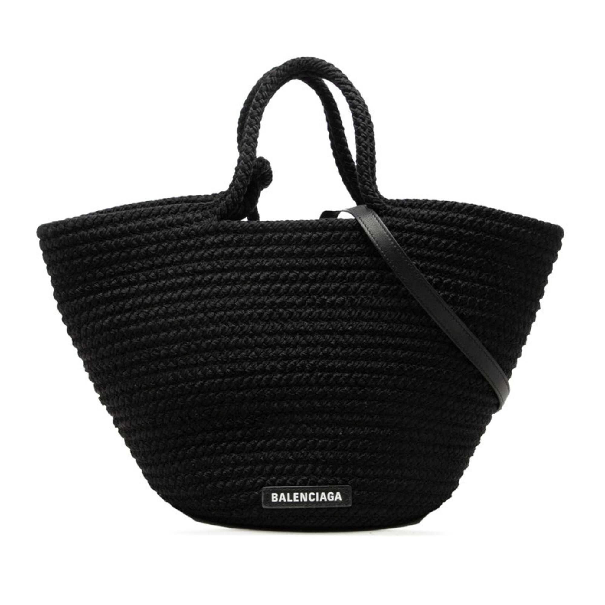 Balenciaga Black Nylon Handbag Shoulder Bag (Pre-Owned)