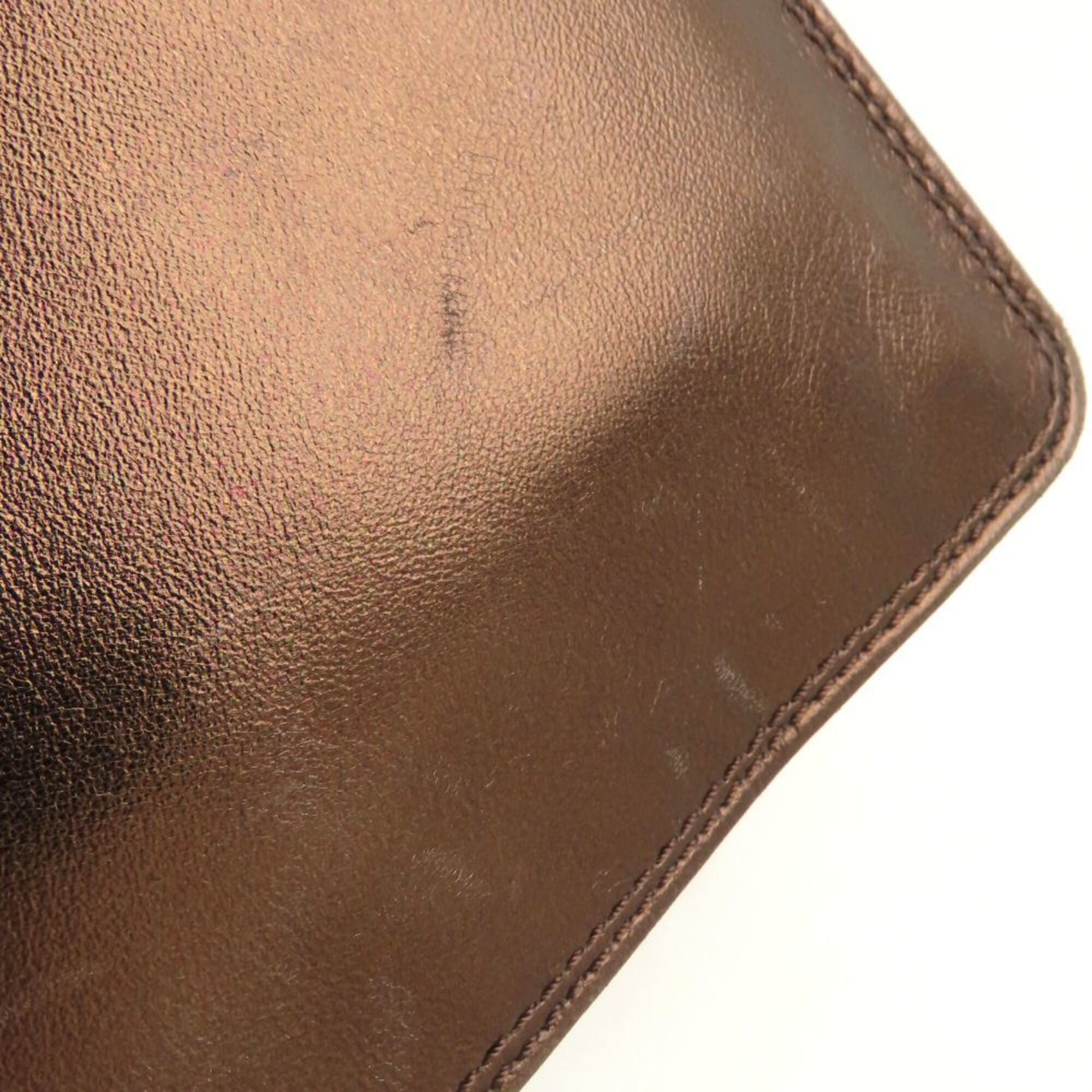 Chanel Bronze Leather Shoulder Bag (Pre-Owned)