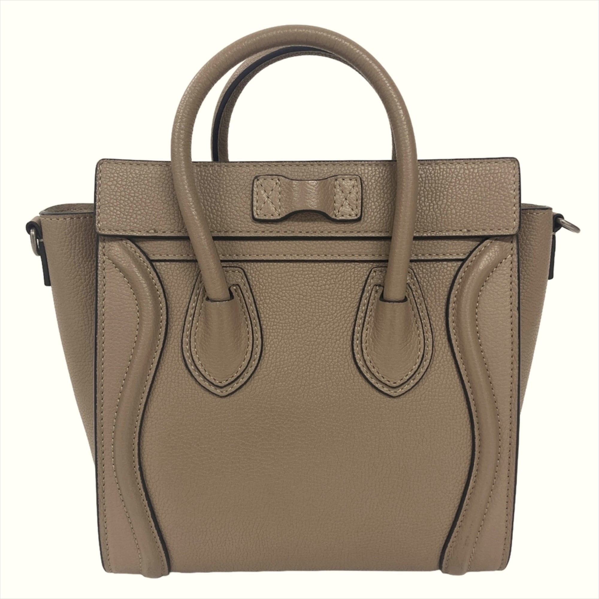 Celine Grayish Leather Handbag (Pre-Owned)