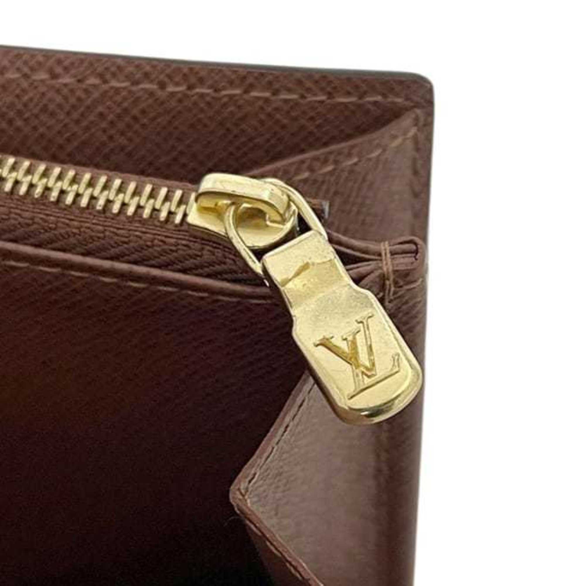 Louis Vuitton Brown Monogram Canvas Long Wallet (Bi-Fold) (Pre-Owned)