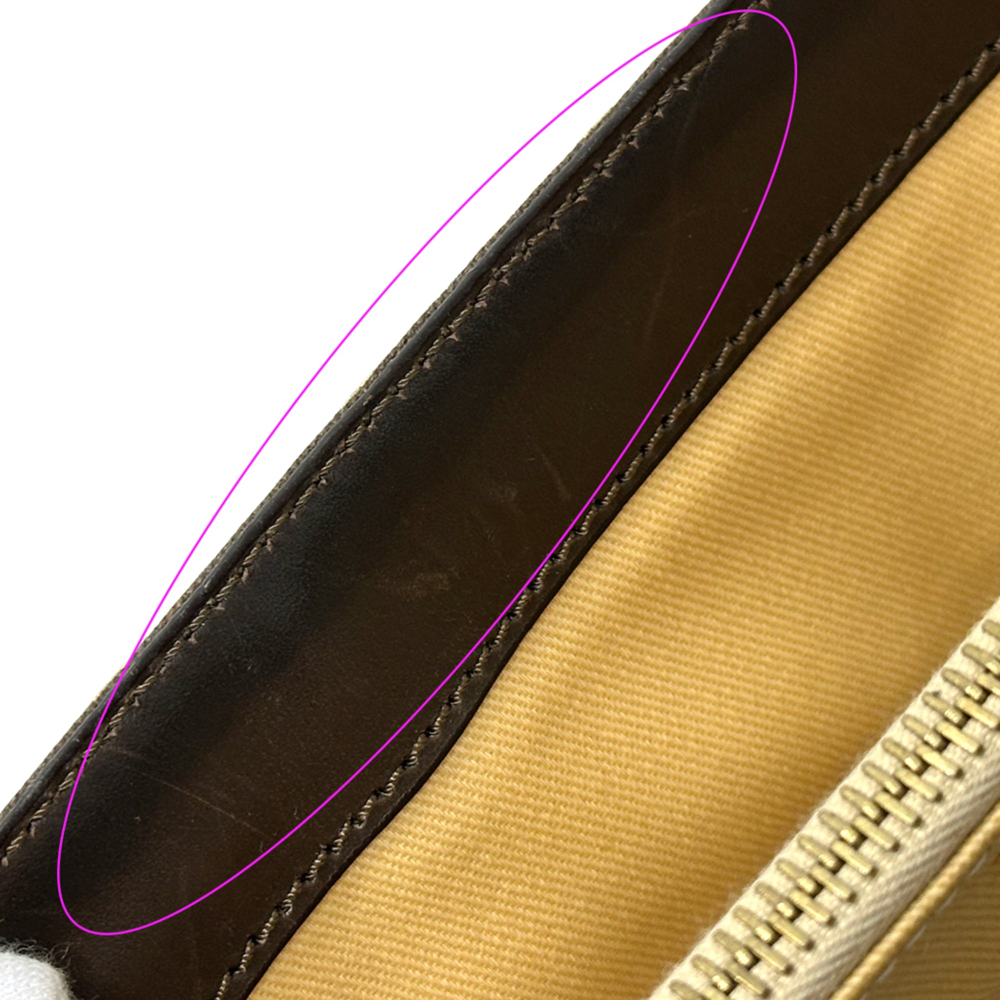 Celine Brown Canvas Handbag (Pre-Owned)
