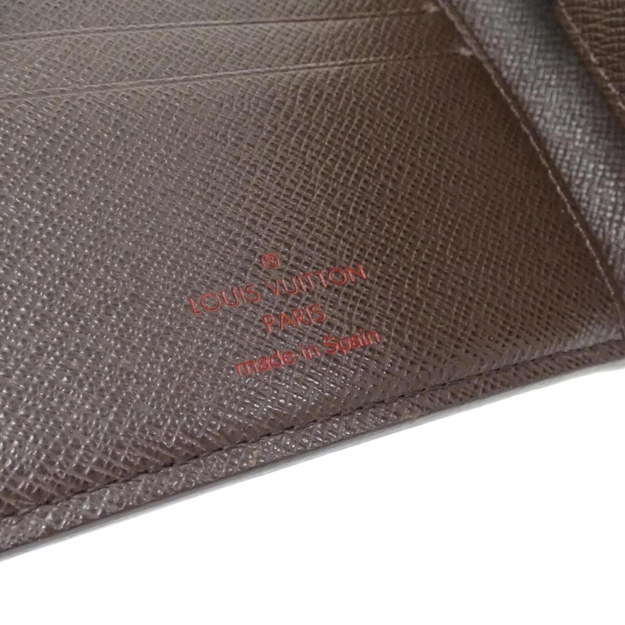 Louis Vuitton Ebene Coated Canvas Wallet (Bi-Fold) (Pre-Owned)