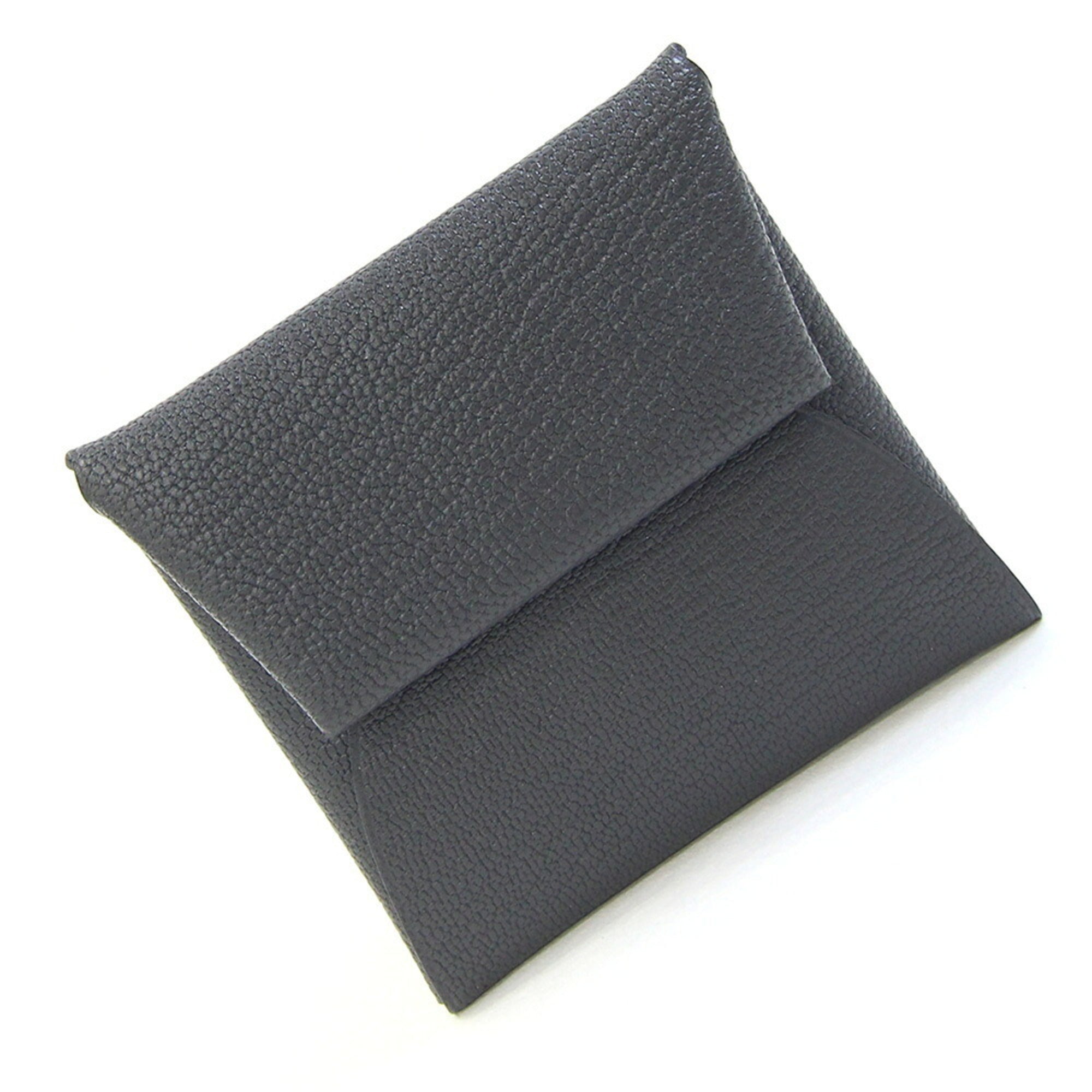 Hermes Ardoise Blue Hydra Chevre Leather Coin Purse/Coin Case (Pre-Owned)