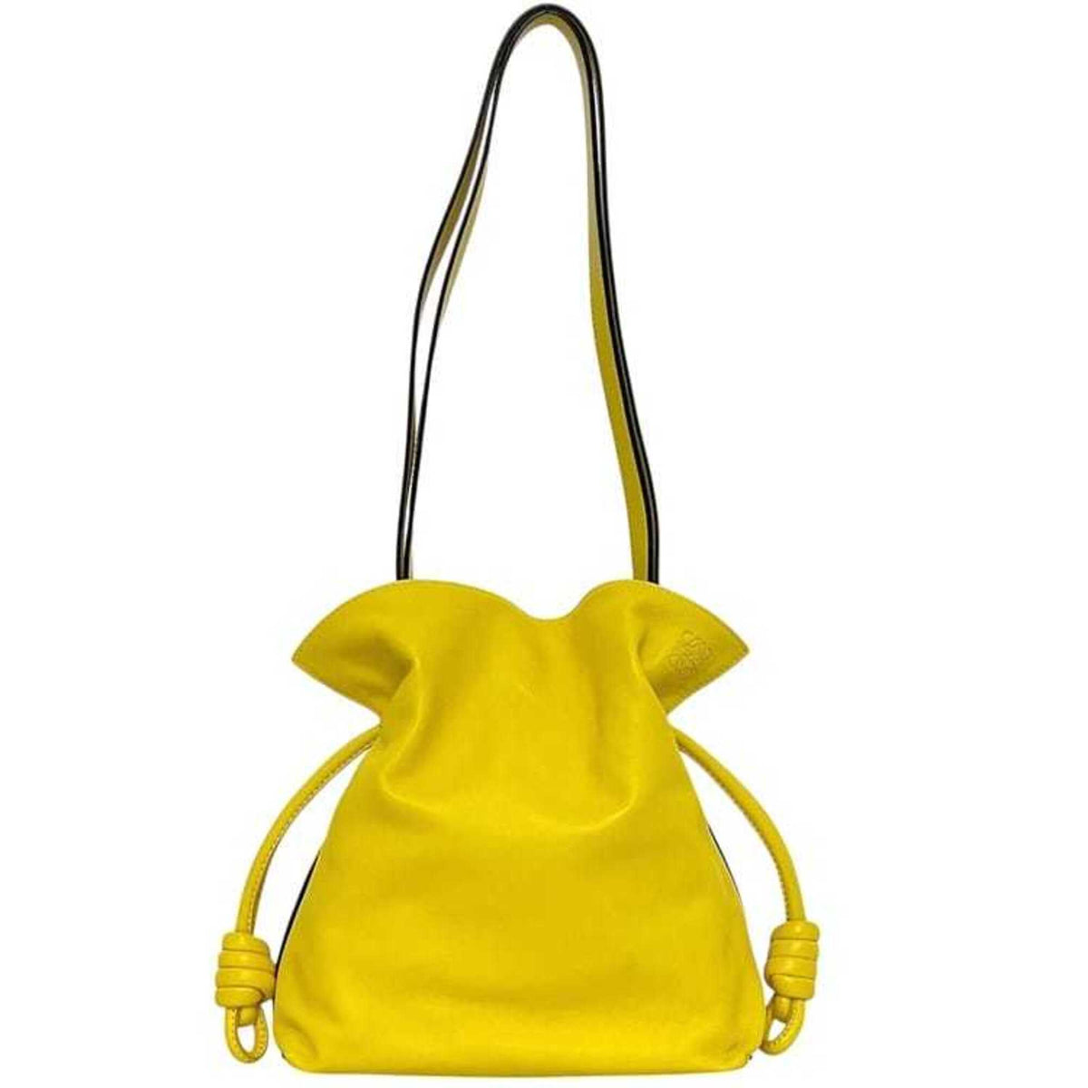 Loewe Yellow Nappa Leather Shoulder Bag Tote Bag (Pre-Owned)