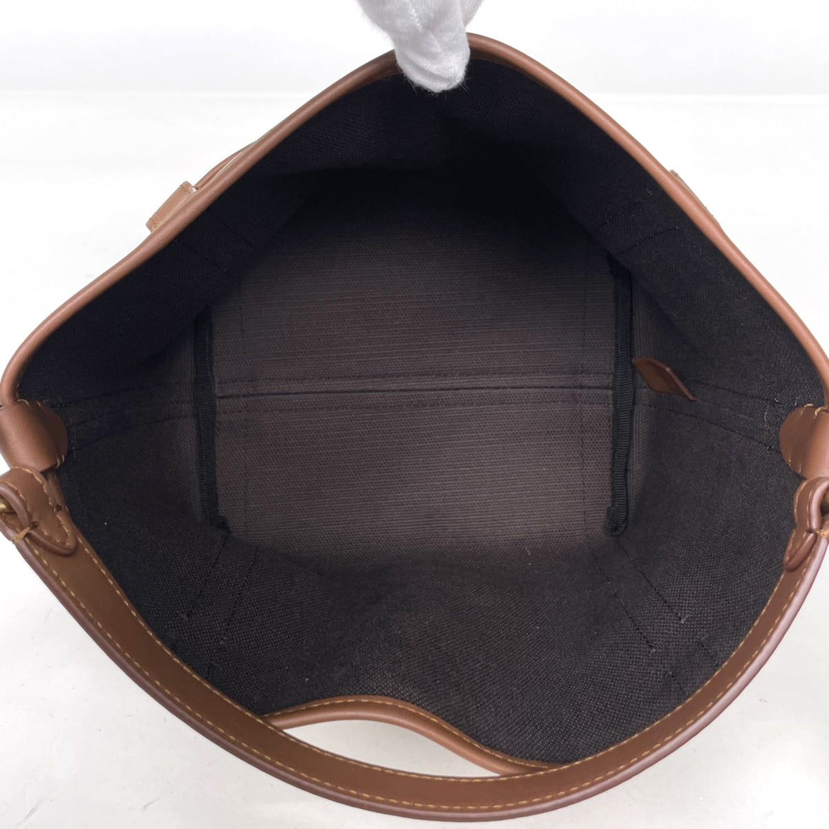 Burberry Beige Brown Coated Canvas Leather Handbag (Pre-Owned)