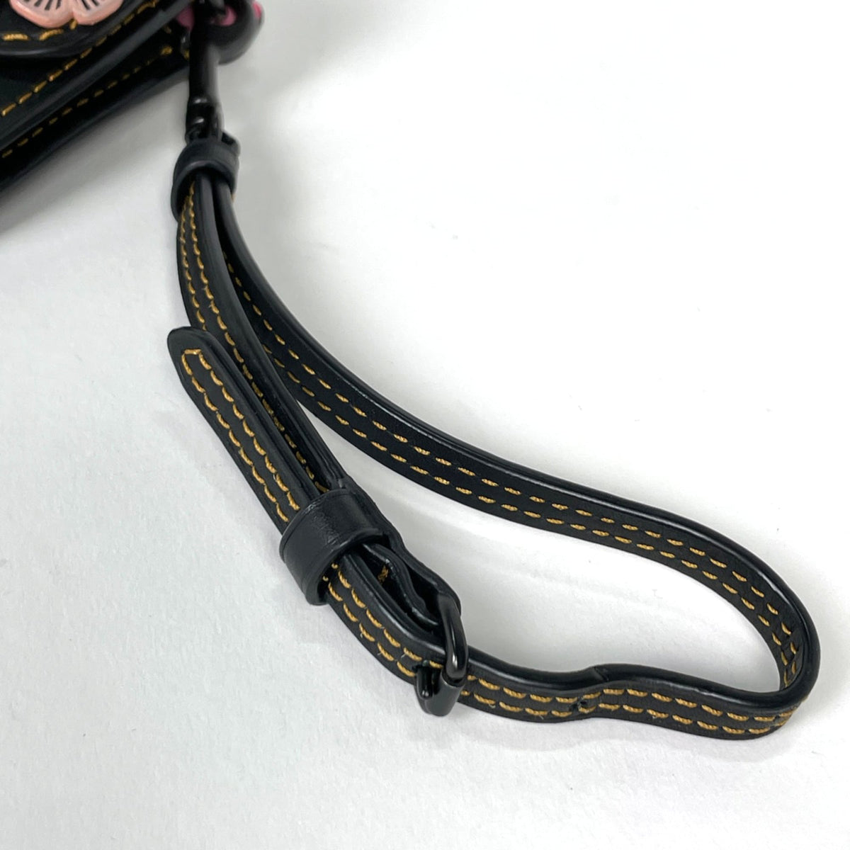 Coach Black Multi-Color Leather Clutch Bag (Pre-Owned)