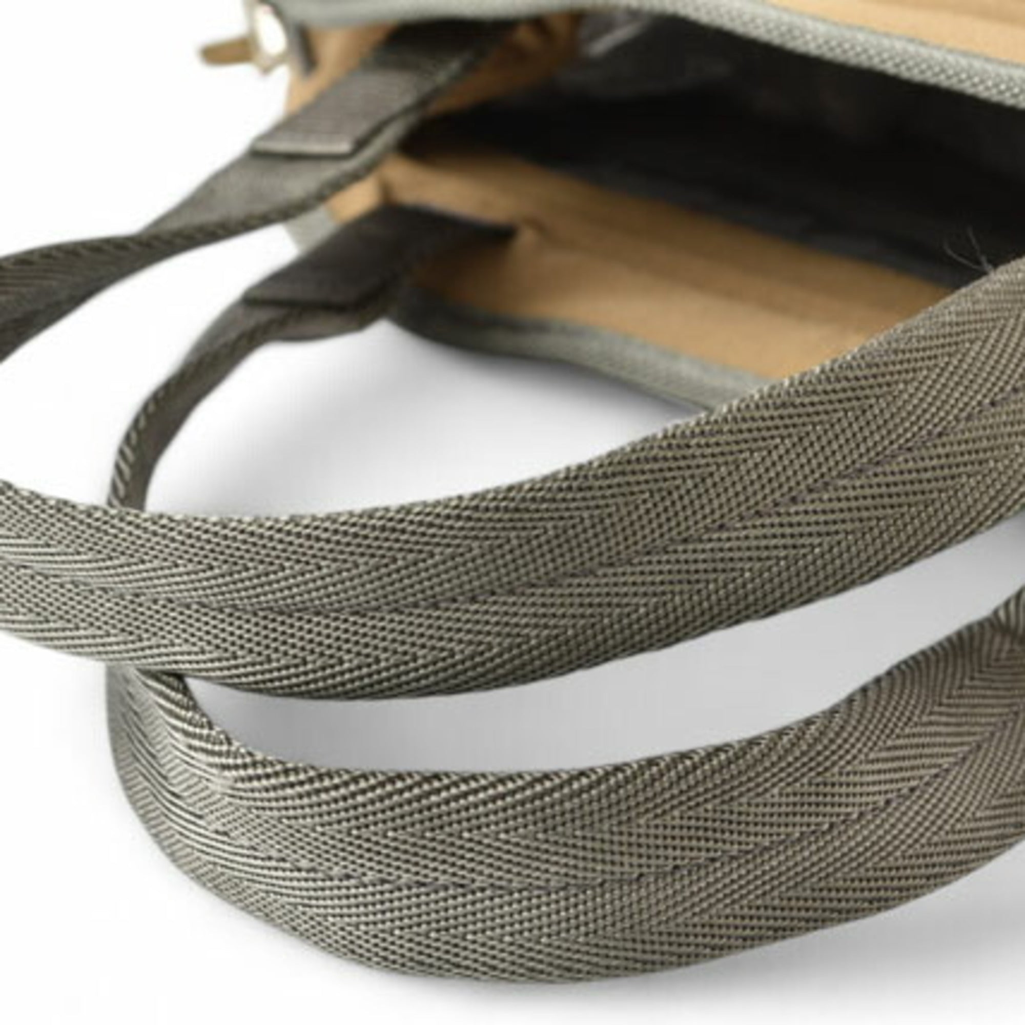 Pradasports Light Brown Canvas Nylon Boston Bag Handbag (Pre-Owned)