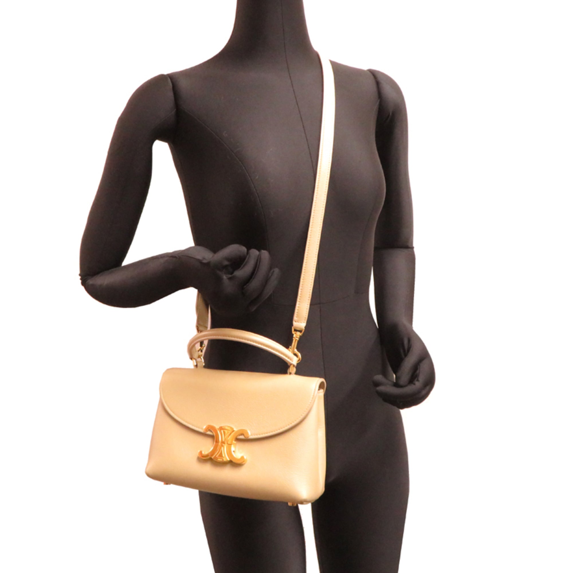 Celine Beige Leather Handbag (Pre-Owned)