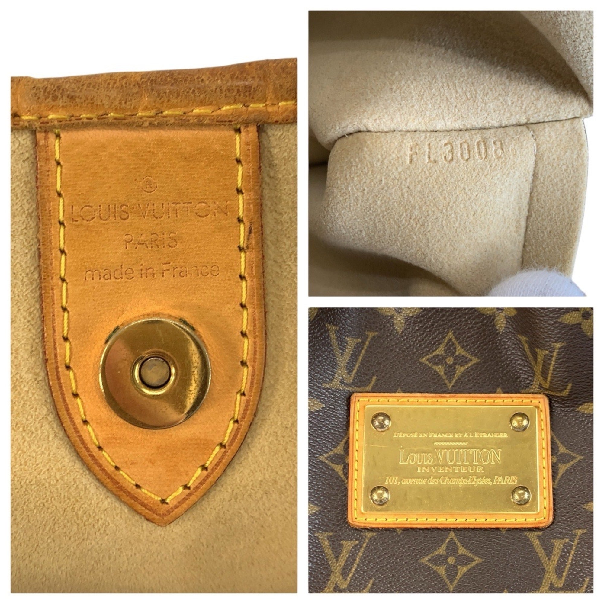 Louis Vuitton Brown Pvc Leather Handbag Shoulder Bag (Pre-Owned)