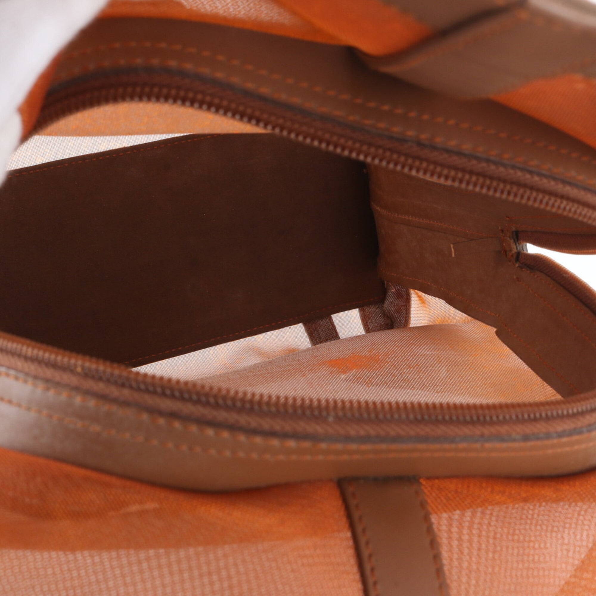 Loewe Brown Orange Leather Backpack Shoulder Bag (Pre-Owned)