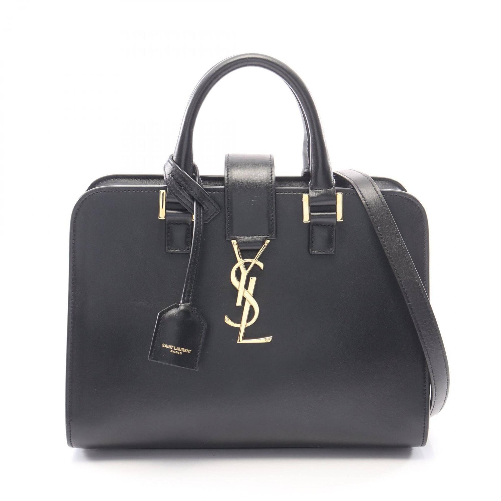 Saint Laurent Black Leather Handbag (Pre-Owned)