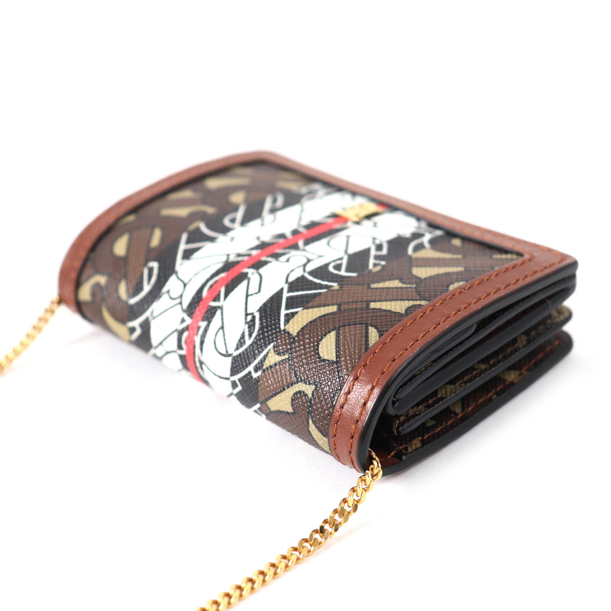 Burberry Brown Pvc Chain/Shoulder Wallet (Pre-Owned)