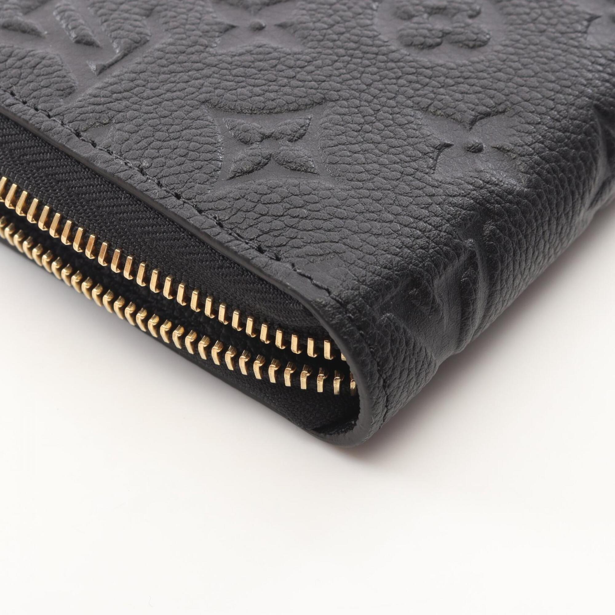 Louis Vuitton Monogram Empreinte Black Noir Leather Long Wallet (Bi-Fold) (Pre-Owned)